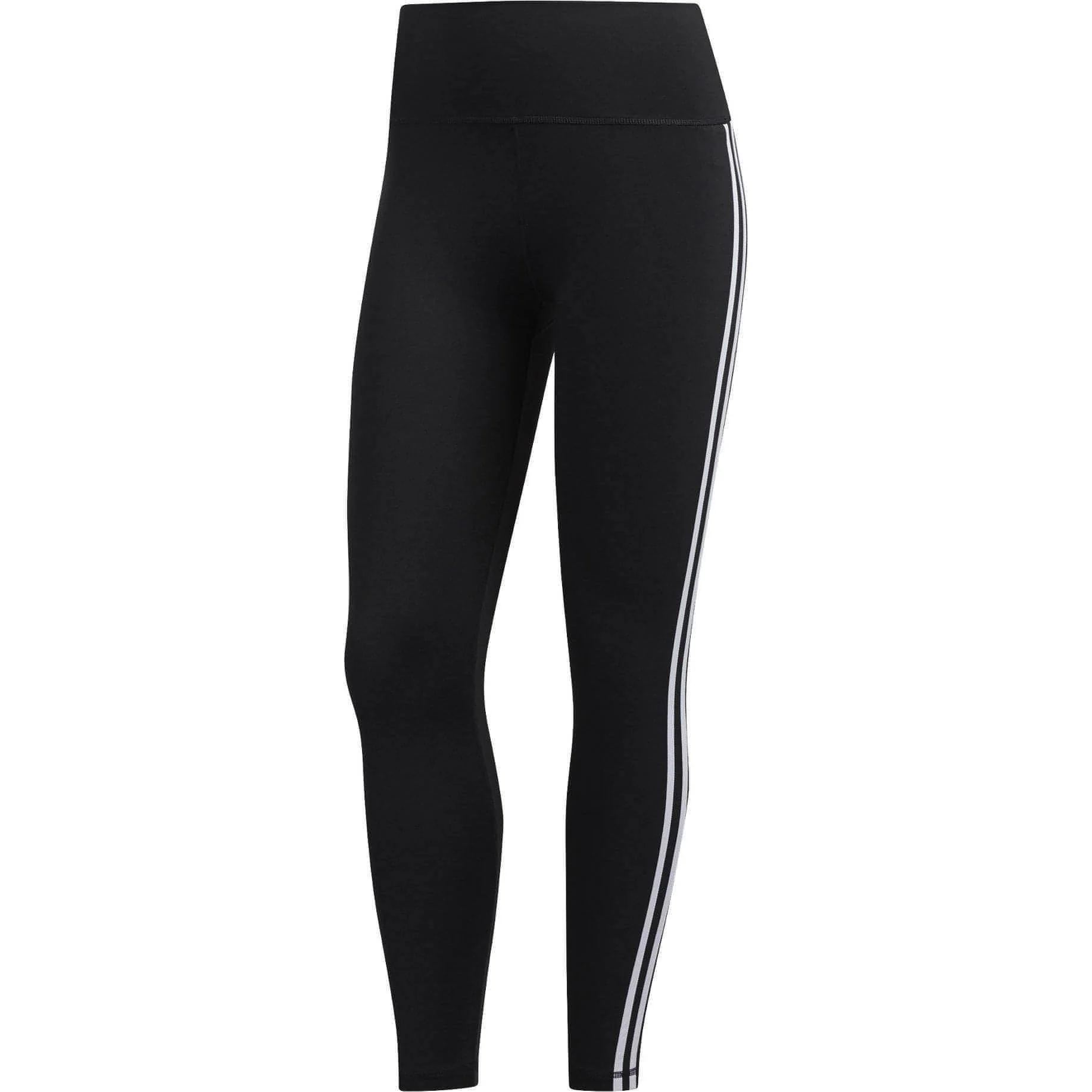 adidas Believe This 2.0 3 Stripes High Rise Womens 7/8 Training Tights - Black - Image 7