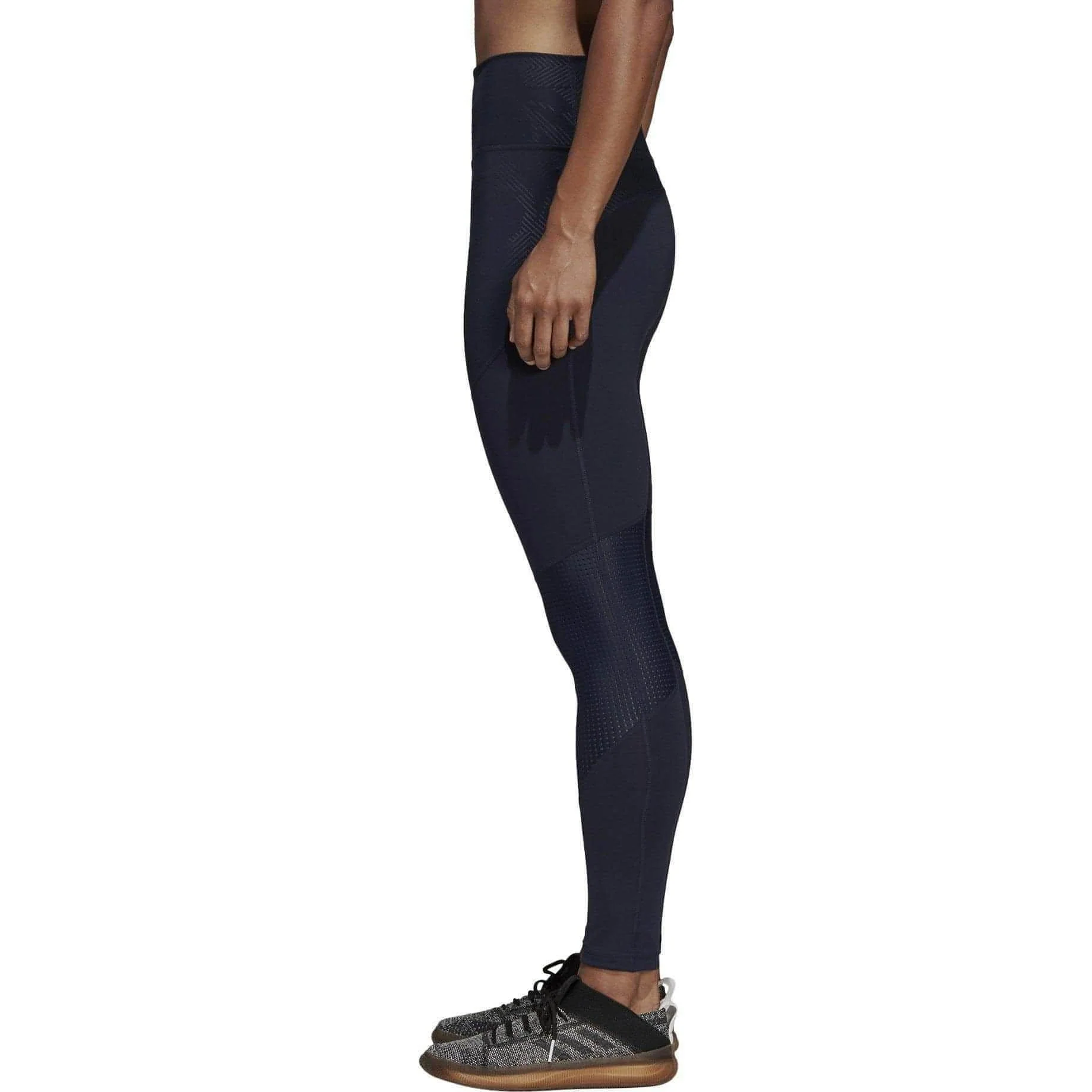 adidas Believe This High Rise Womens Long Training Tights - Blue - Image 3