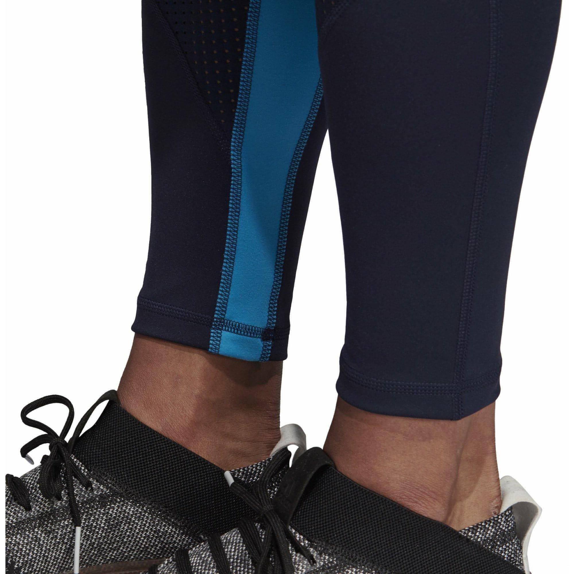 adidas Believe This High Rise Womens Long Training Tights - Blue - Image 4