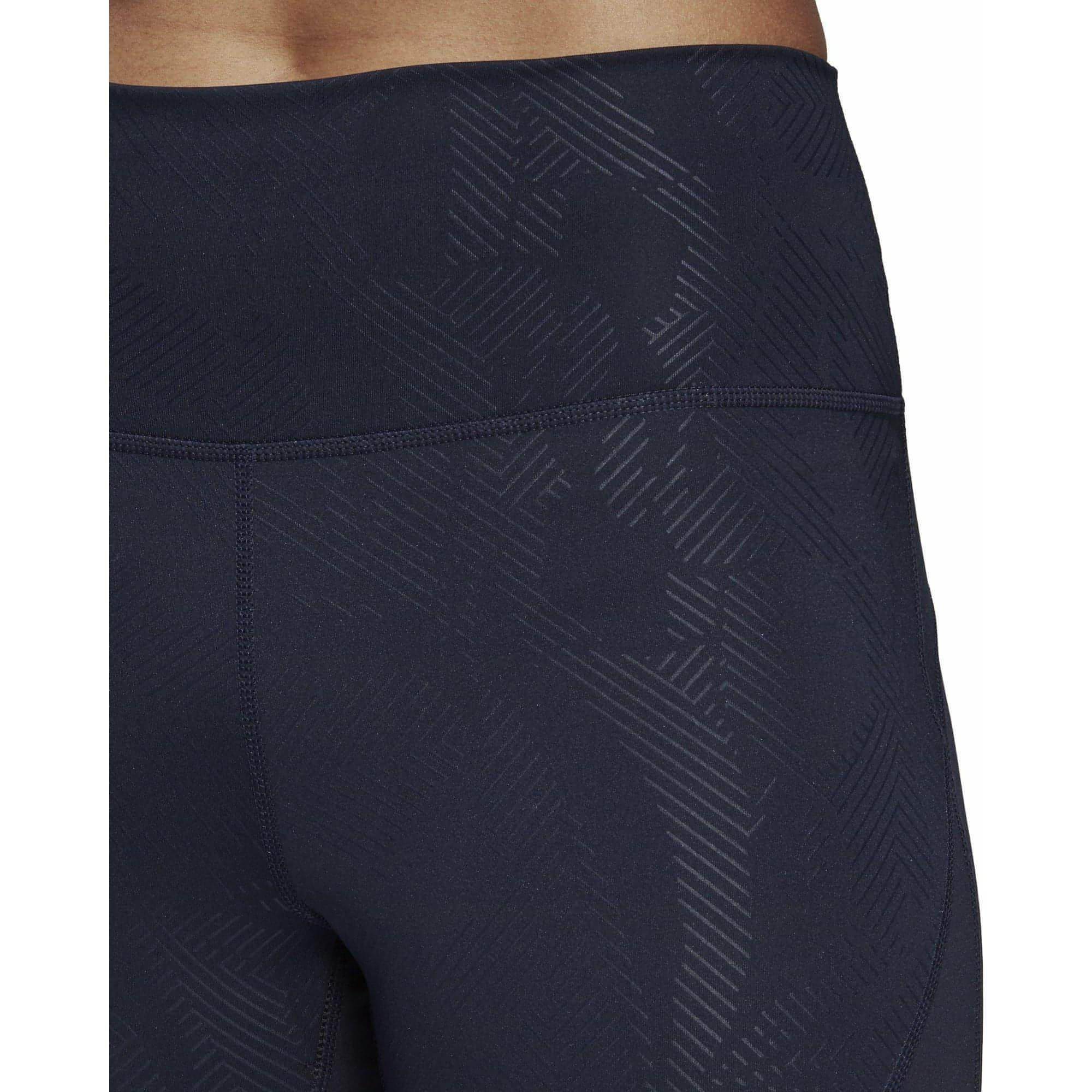 adidas Believe This High Rise Womens Long Training Tights - Blue - Image 6