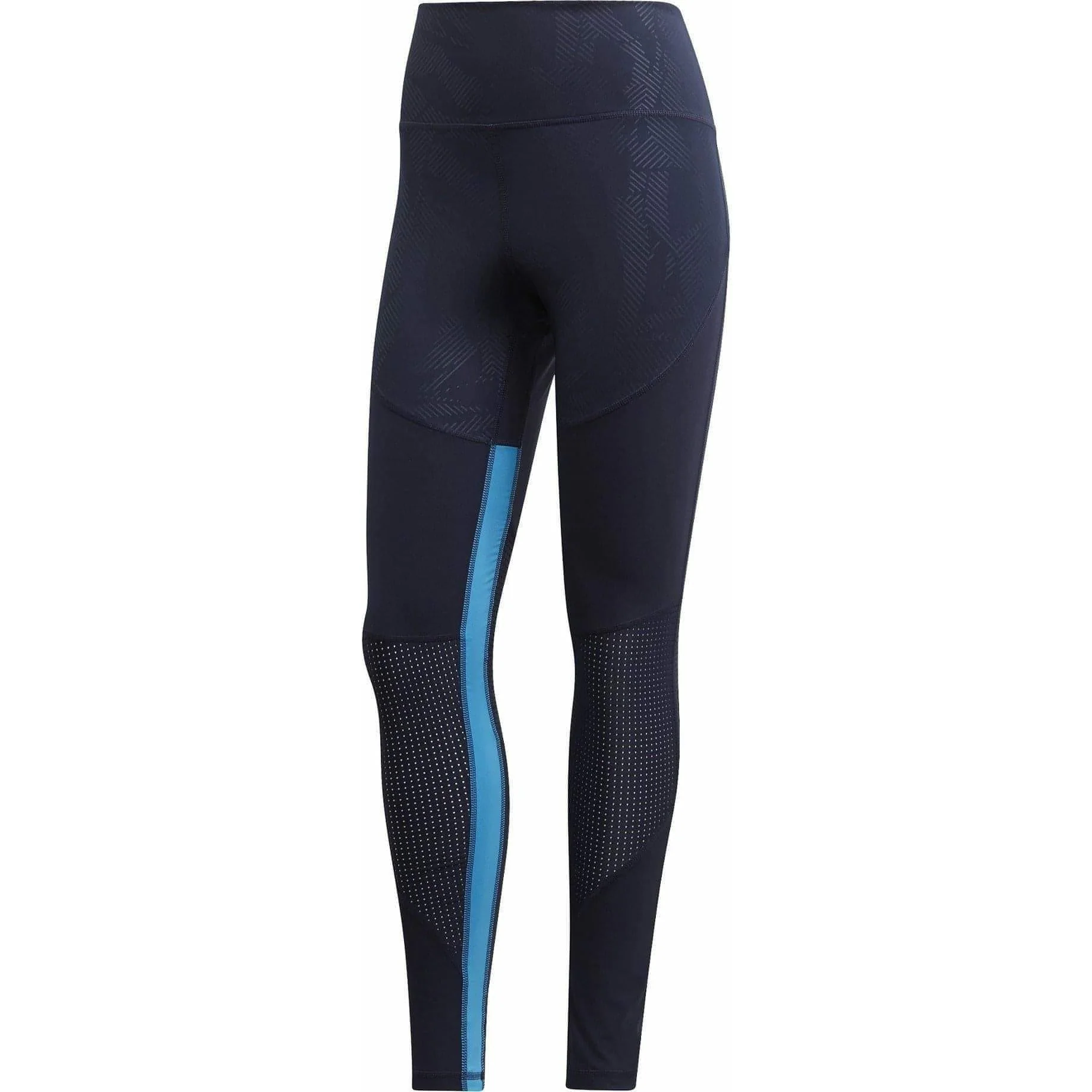 adidas Believe This High Rise Womens Long Training Tights - Blue - Image 7