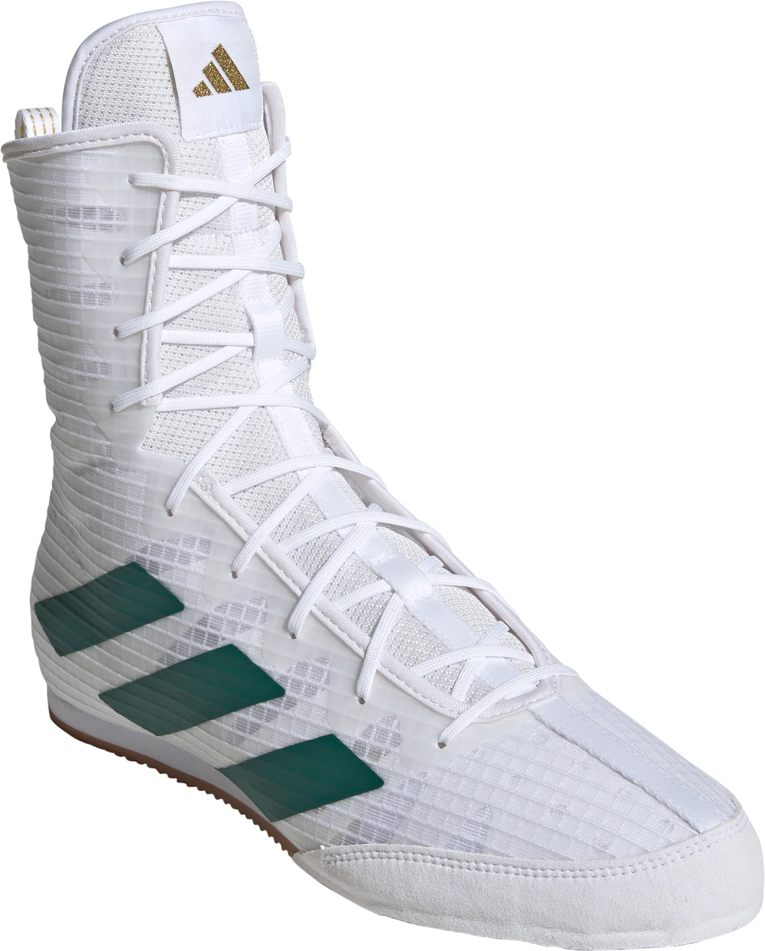 adidas Box Hog 4 Mens Boxing Shoes - White - Image 4