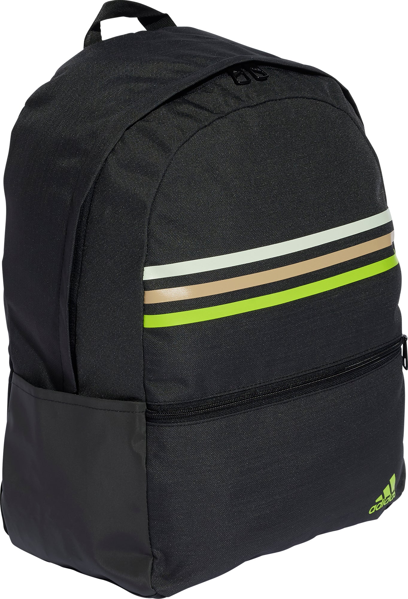 adidas Classic Horizontal 3 Stripes Backpack - Black - Image 3