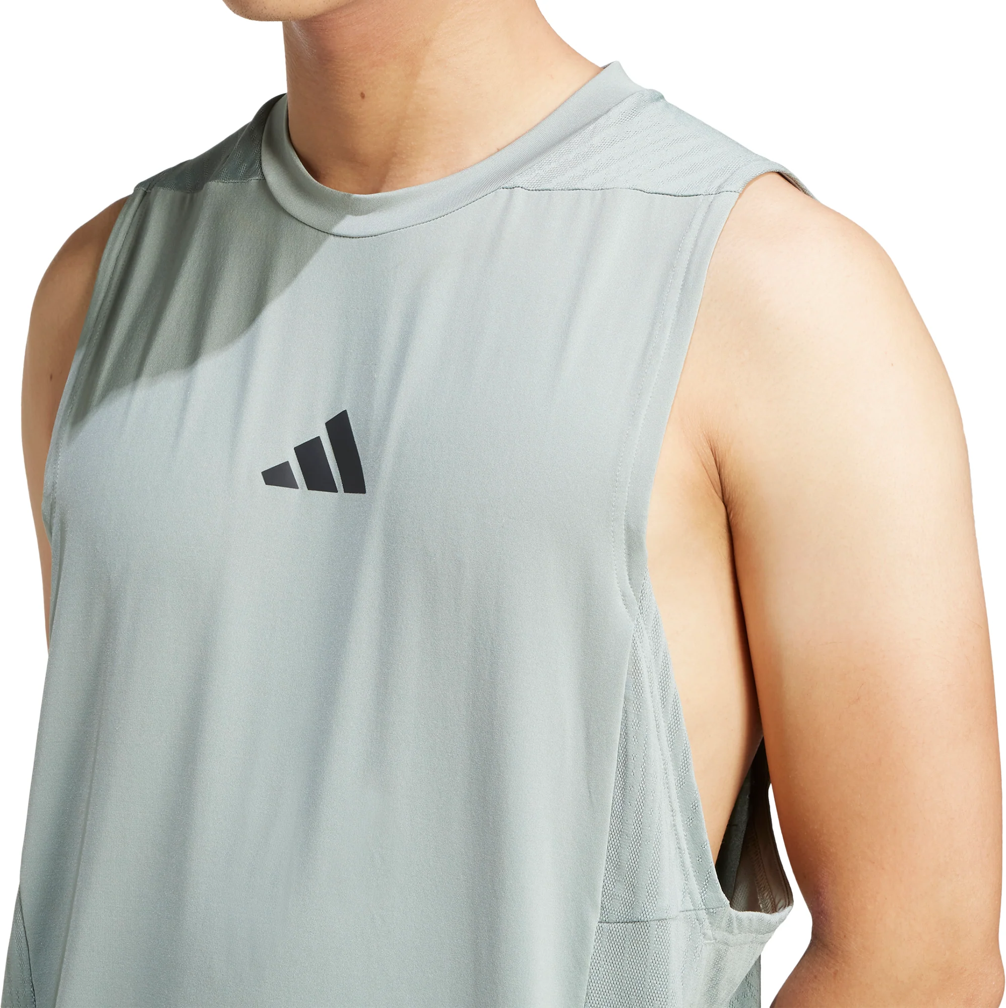 adidas Designed For Training Intensity Mens Training Vest - Green - Image 3