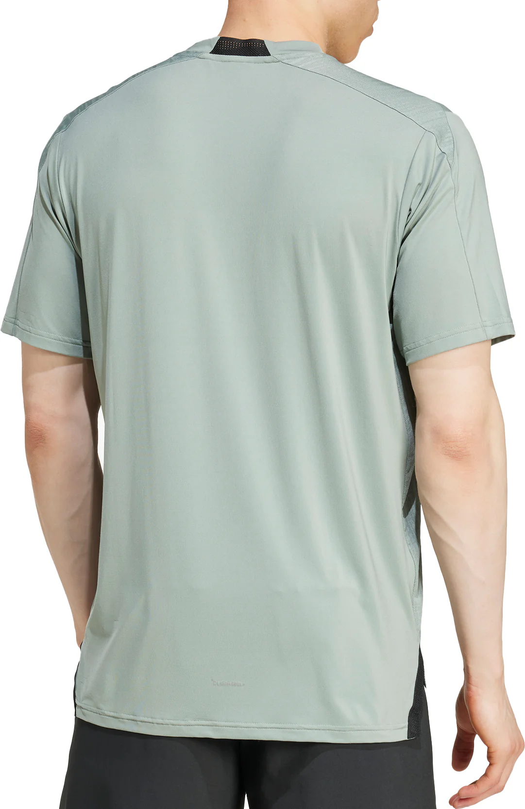 adidas Designed For Training Intensity Short Sleeve Mens Training Top - Green - Image 2