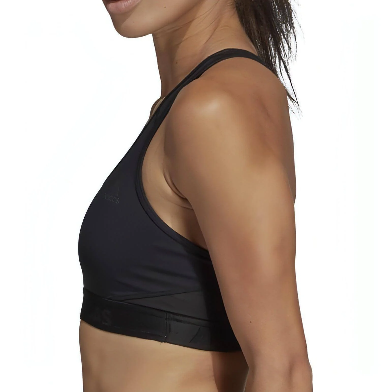 adidas Don't Rest AlphaSkin Womens Sports Bra - Black - Image 3