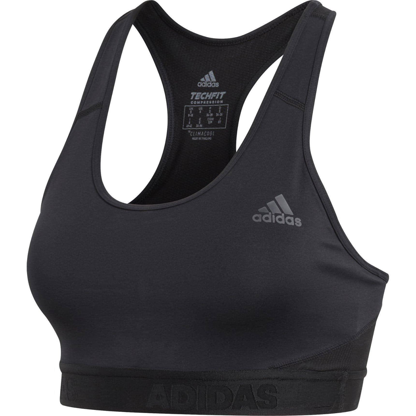 adidas Don't Rest AlphaSkin Womens Sports Bra - Black - Image 6