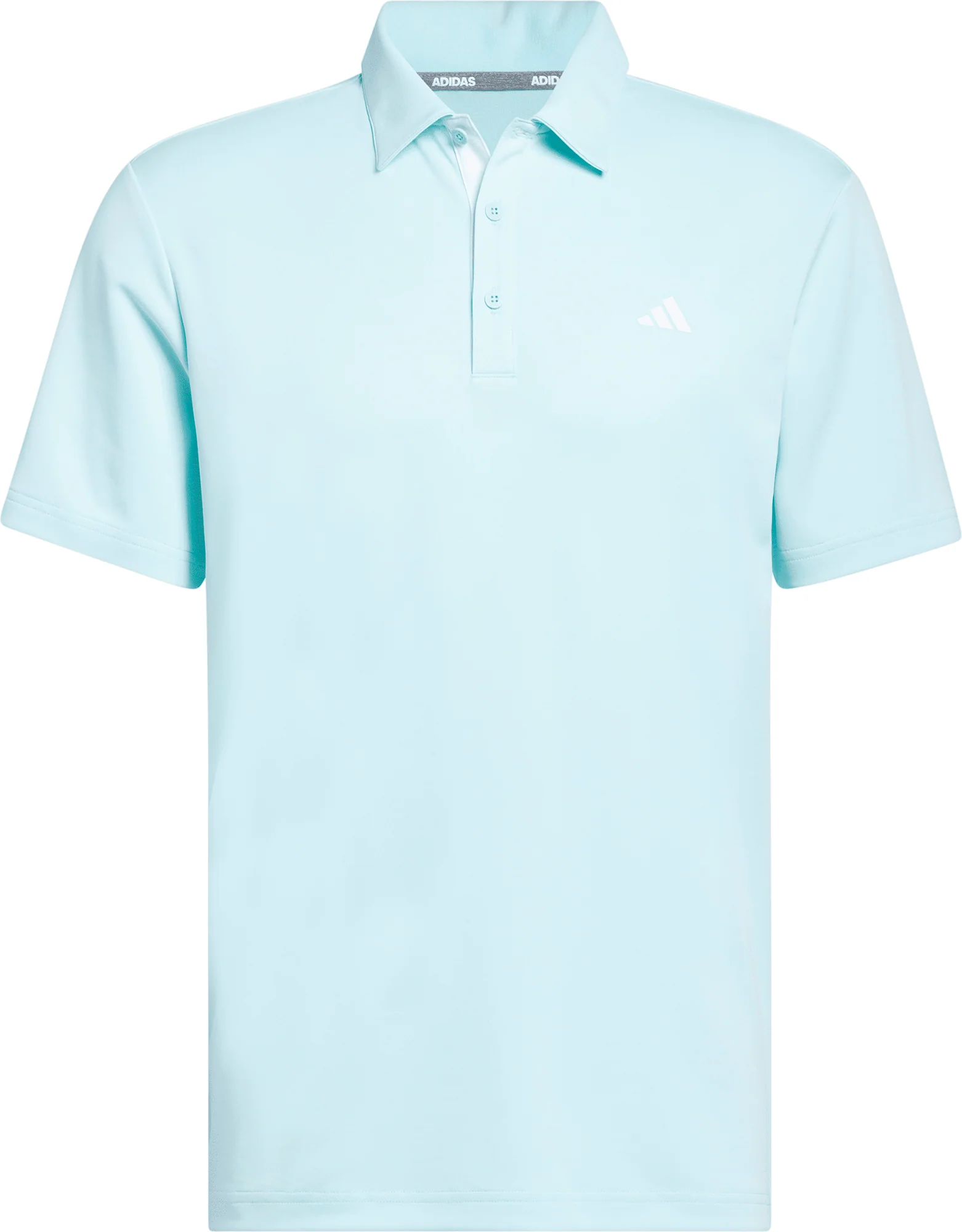 adidas Drive Heather Short Sleeve Mens Golf Polo Shirt - Green - Image 5
