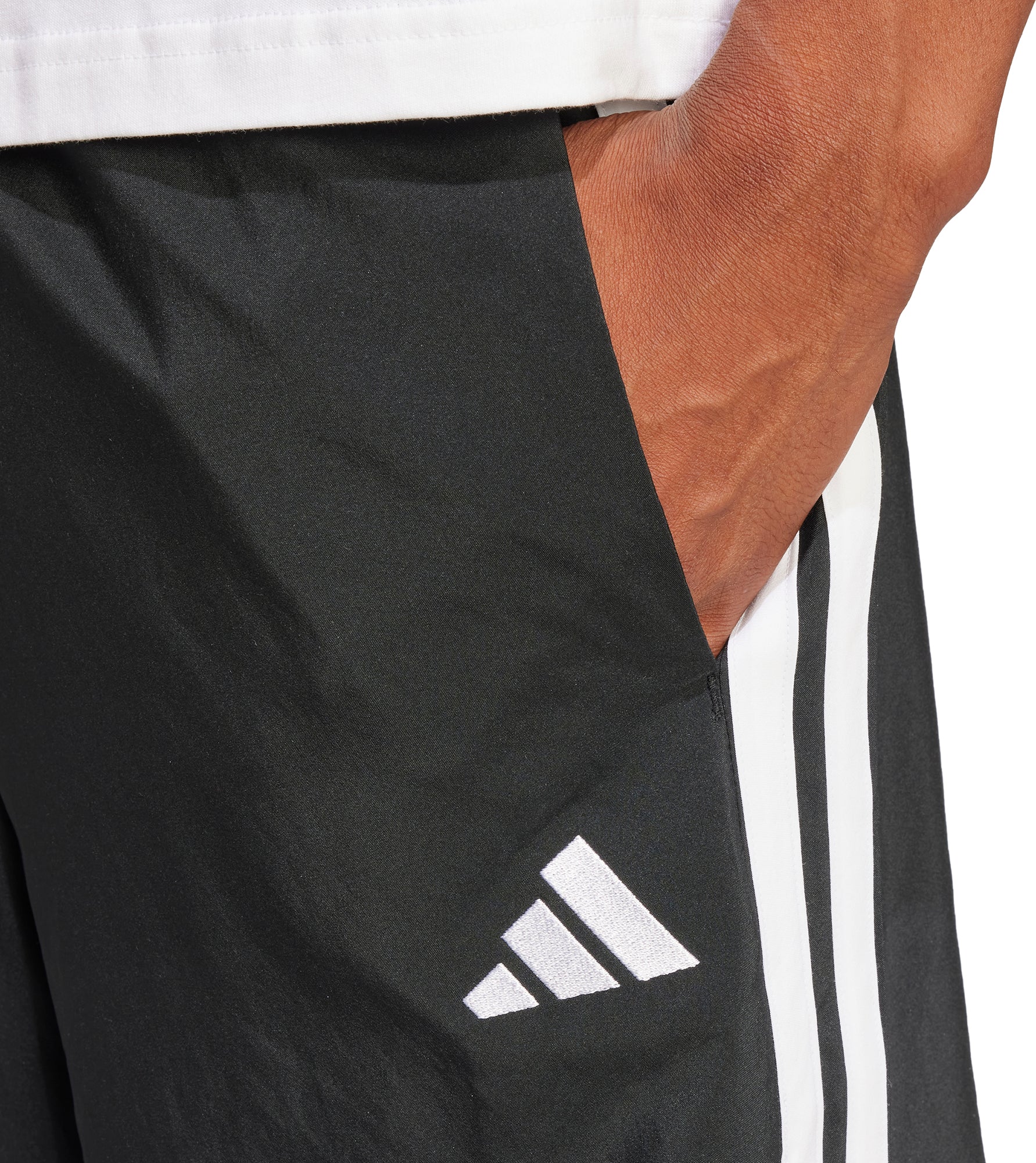 adidas Essentials 3 Stripes Chelsea Mens Training Shorts - Black - Image 3