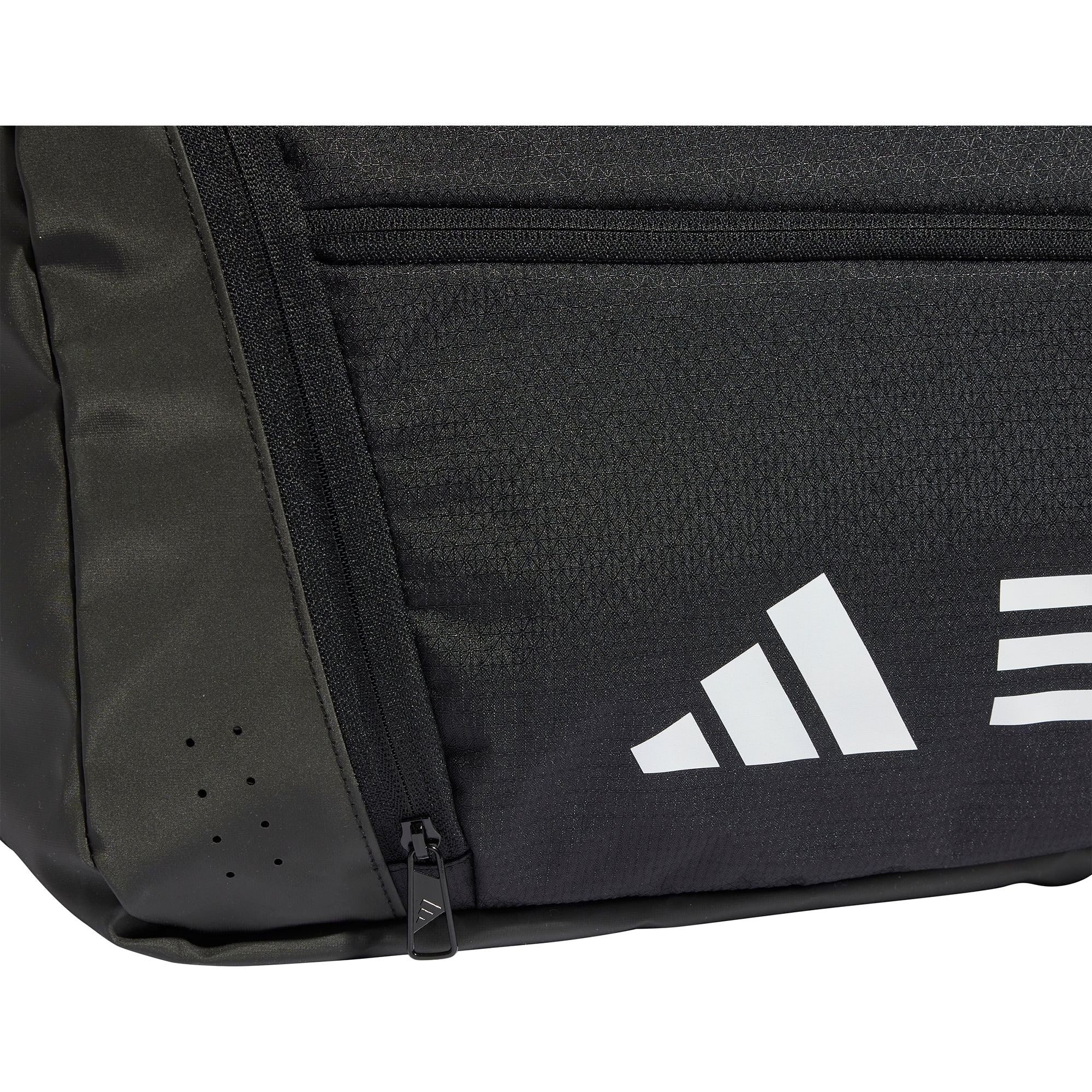 adidas Essentials 3 Stripes Holdall - Black - Image 6