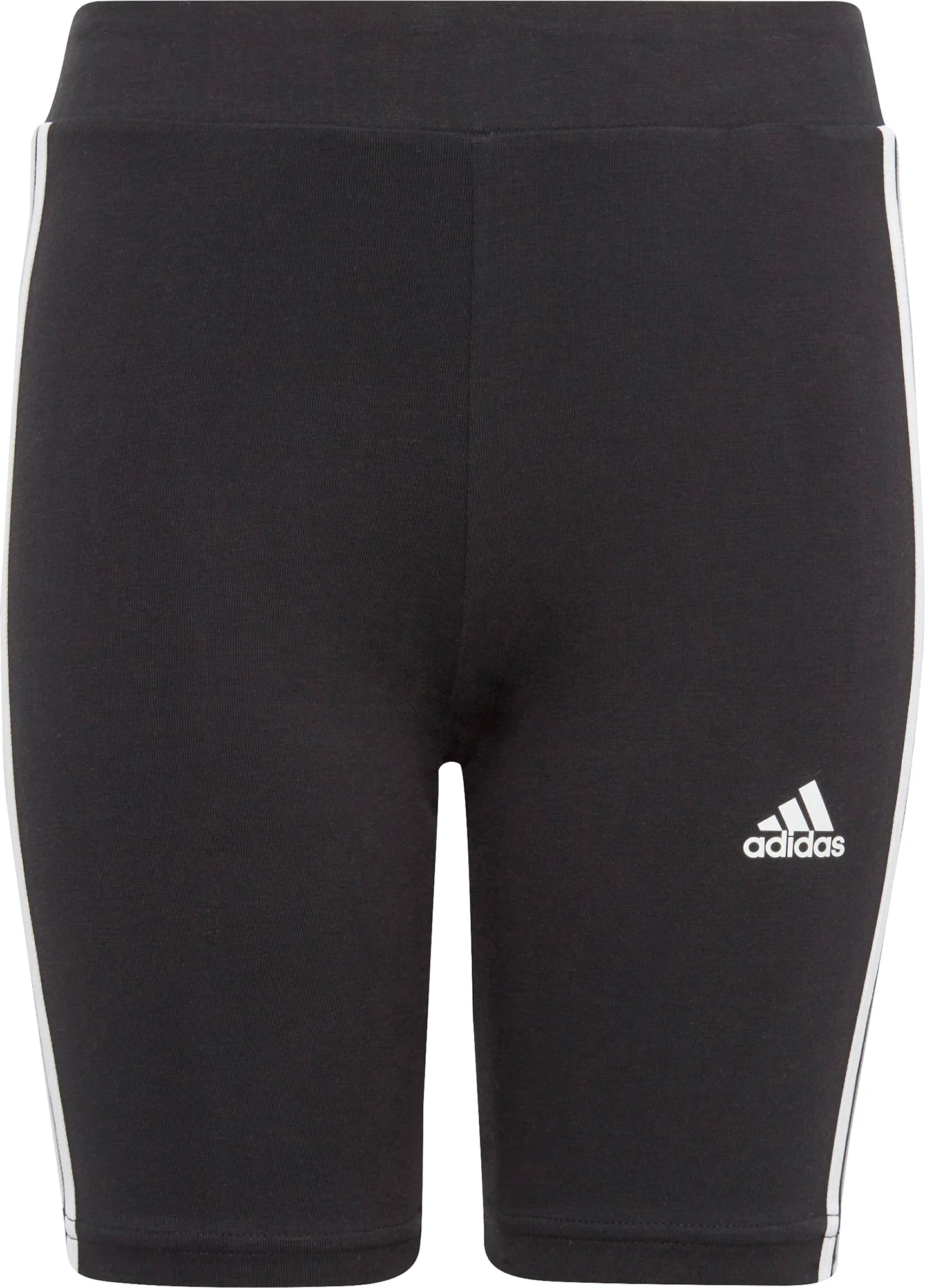 adidas Essentials 3 Stripes Junior Short Tights - Black