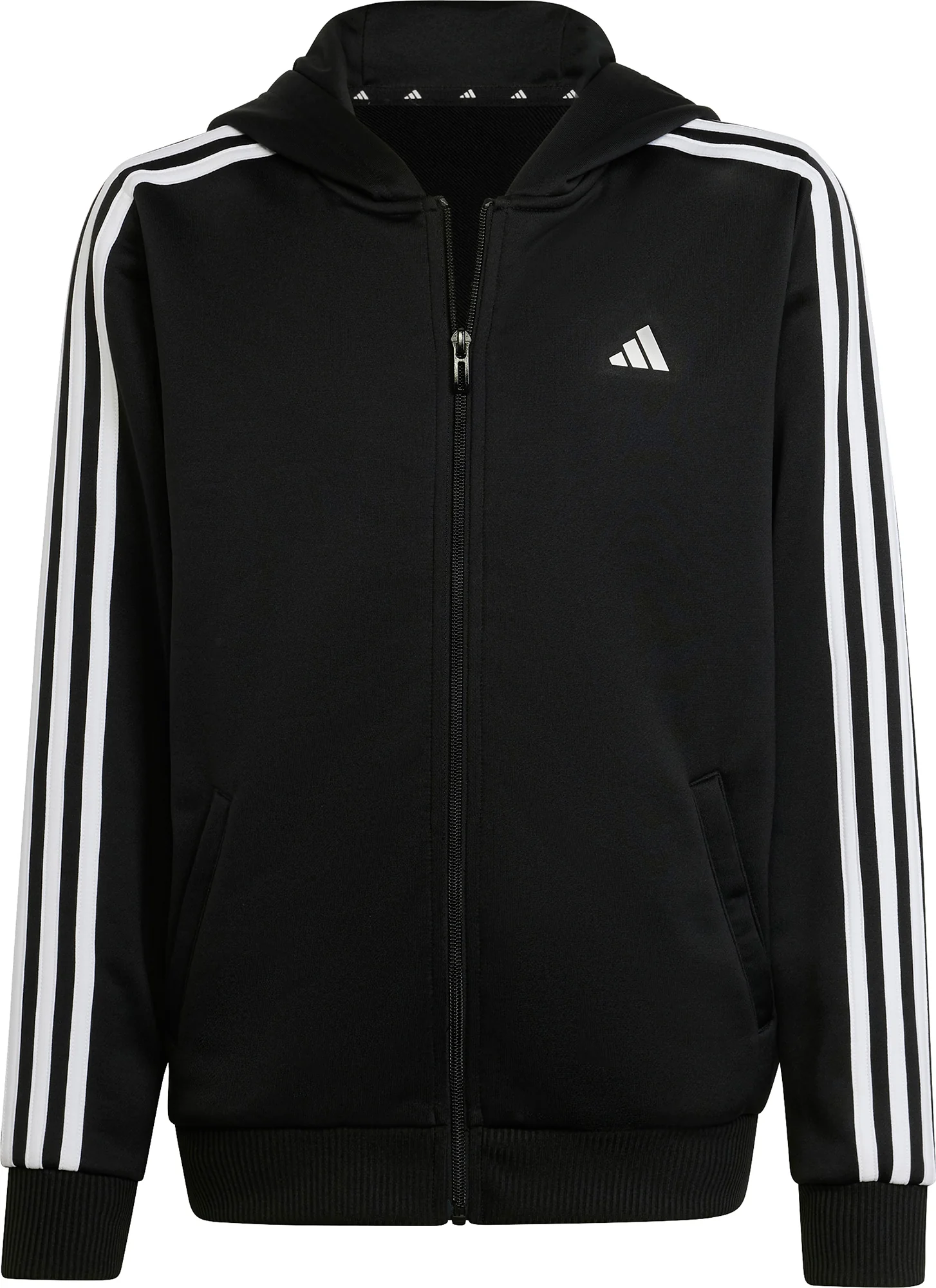 adidas Essentials AeroReady 3 Stripes Junior Training Track Jacket - Black