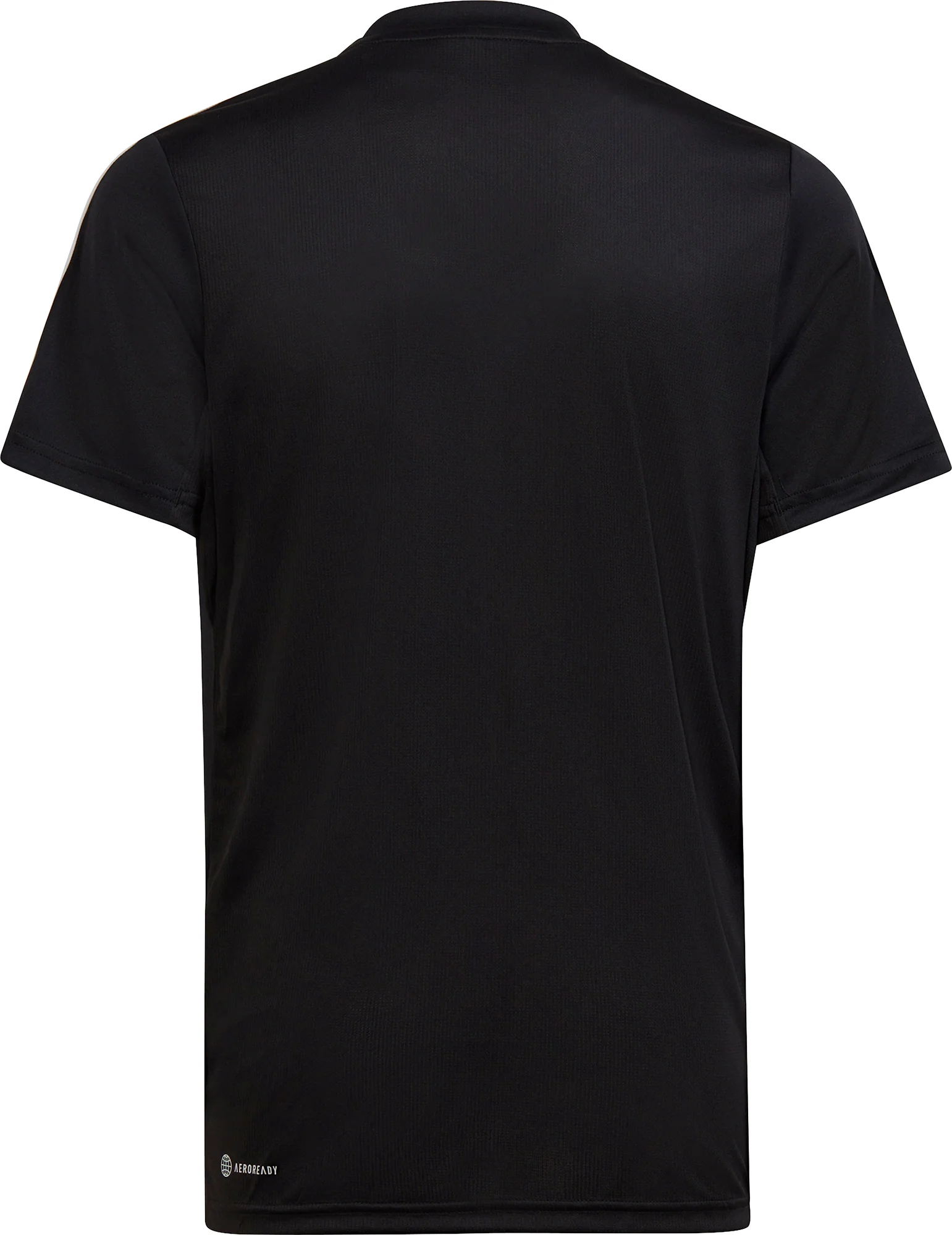 adidas Essentials AeroReady 3 Stripes Short Sleeve Junior Training Top - Black - Image 2