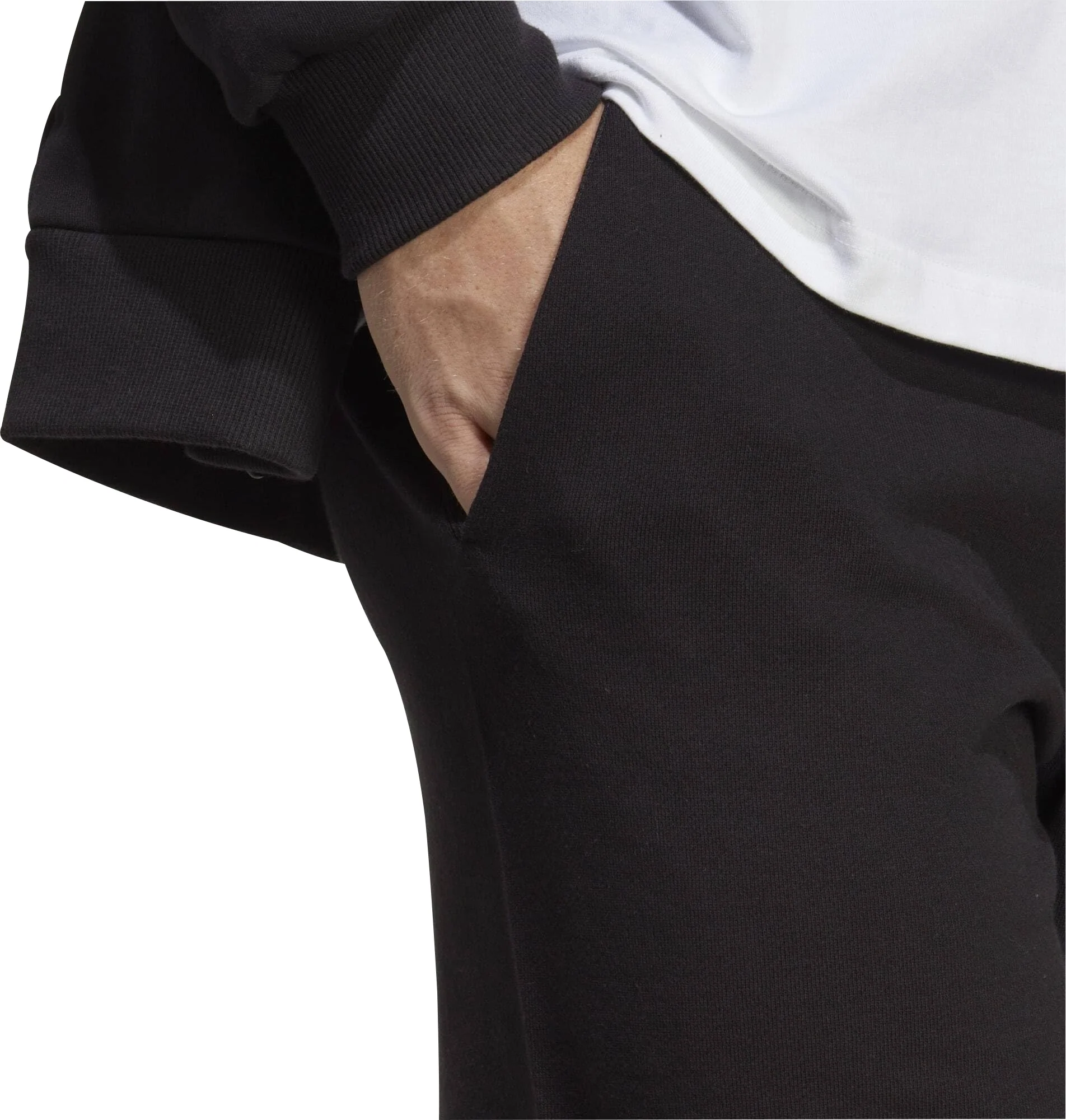 adidas Essentials Big Logo French Terry Mens Training Shorts - Black - Image 5