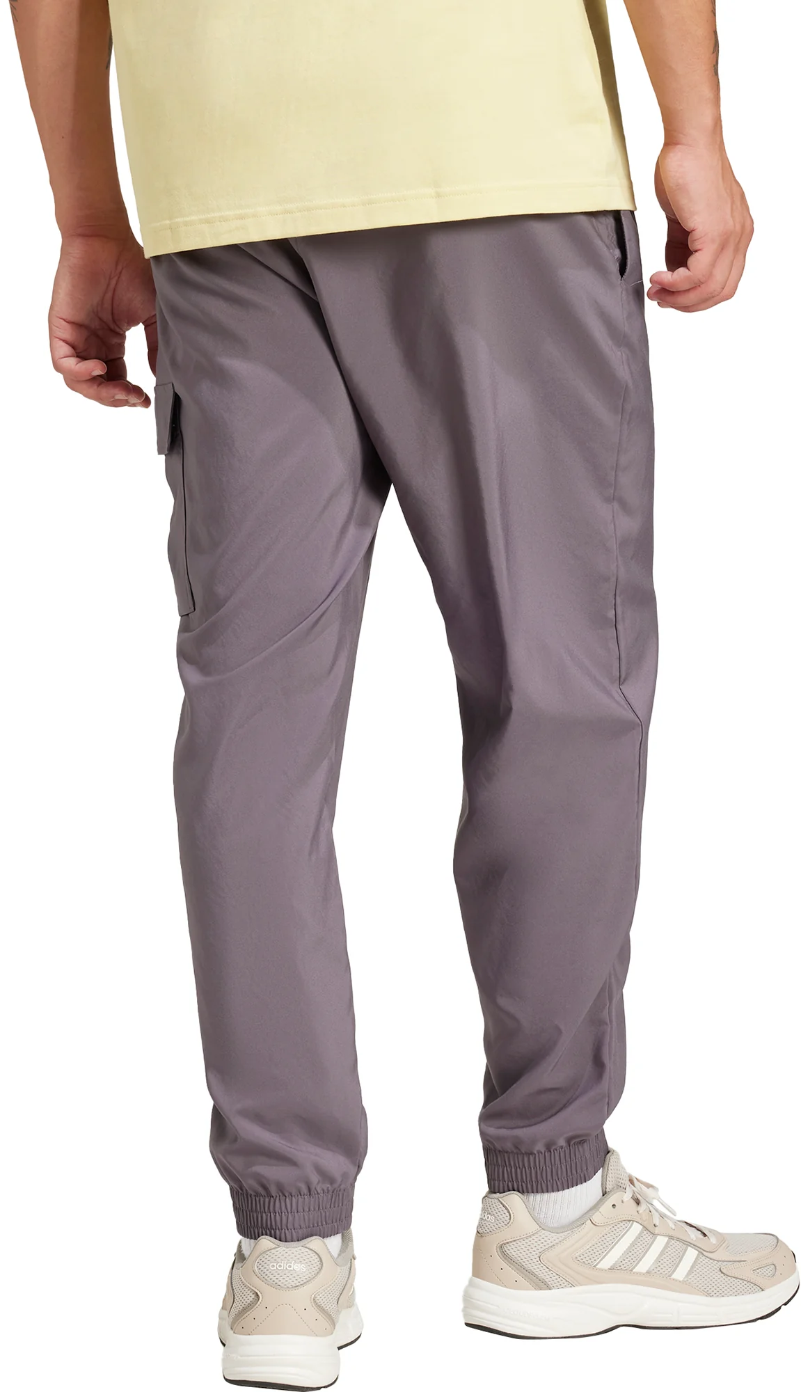 adidas Essentials Small Logo Mens Cargo Pants - Grey - Image 2