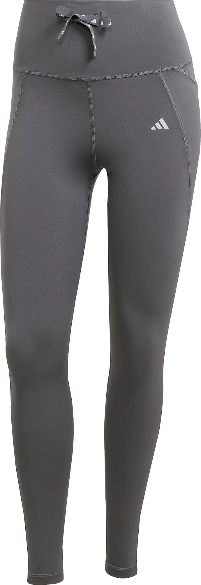 adidas Essentials Womens Long Running Tights - Grey - Image 5