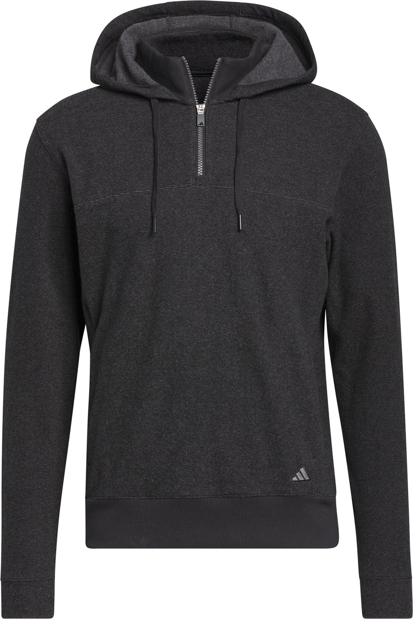 adidas Go To Quarter Zip Long Sleeve Mens Golf Hoody - Black - Image 7
