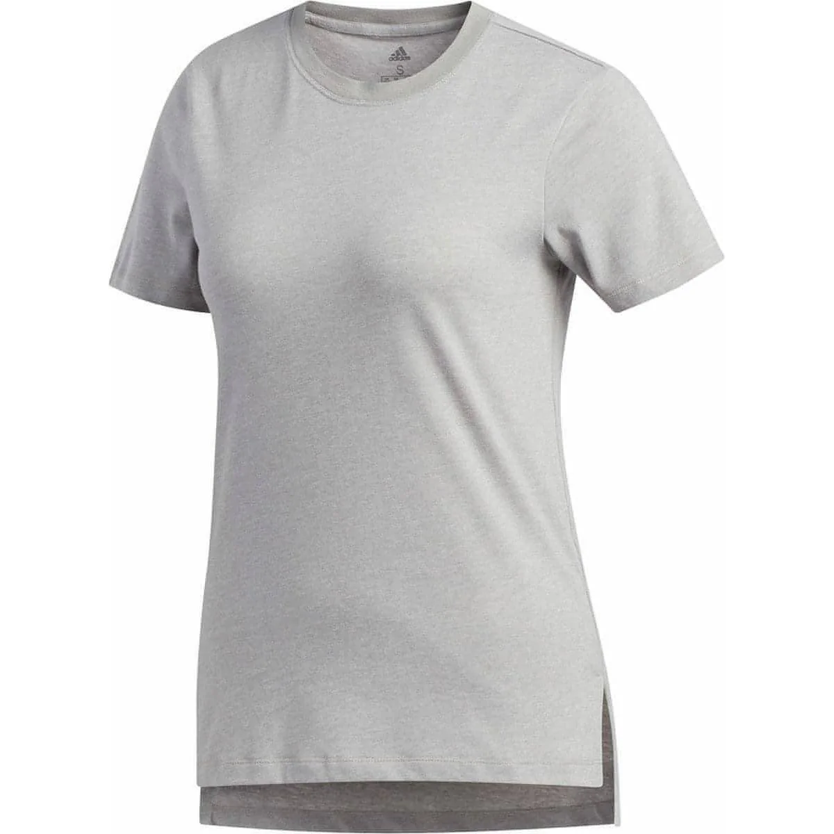 adidas Logo Go To Short Sleeve Womens Training Top - Grey - Image 3