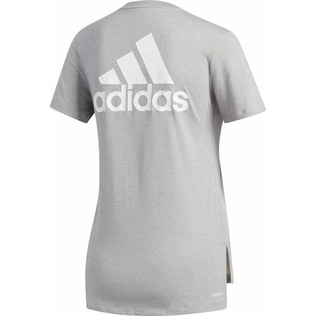 adidas Logo Go To Short Sleeve Womens Training Top - Grey - Image 4