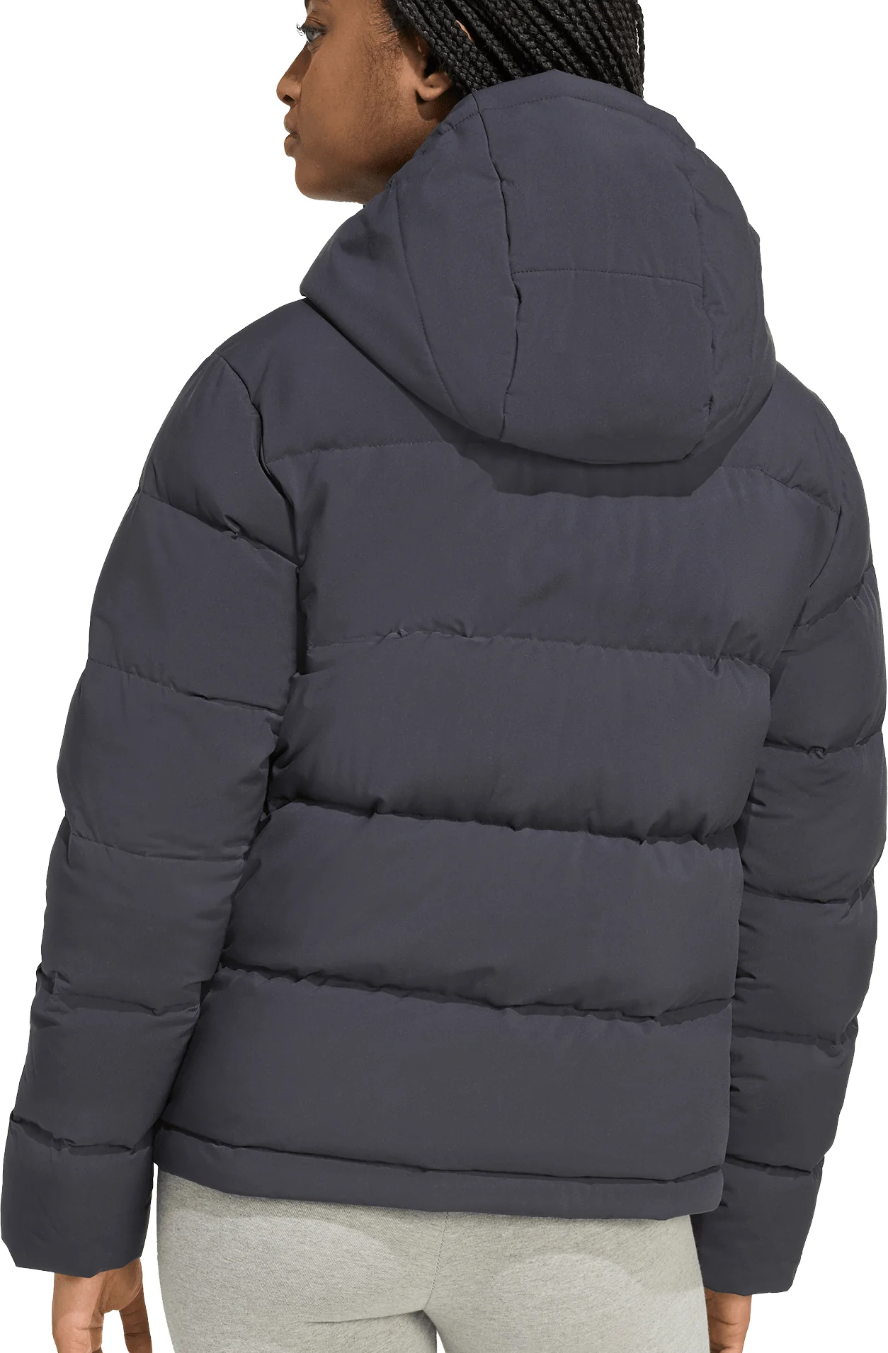 adidas Helionic ClimaWarm Hooded Womens Down Jacket - Black - Image 2