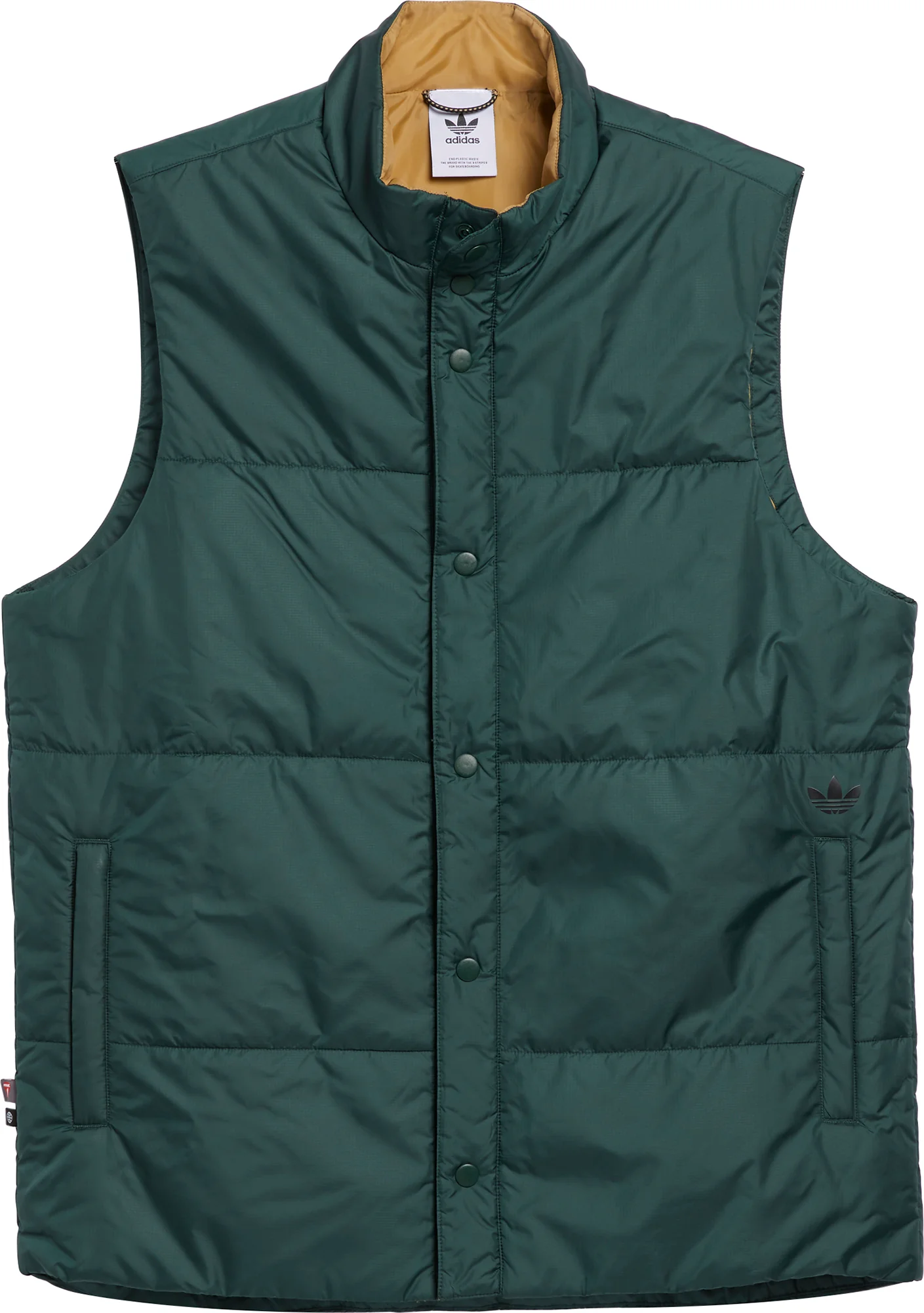 adidas Originals PrimaLoft Mens Insulated Gilet - Green - Image 6