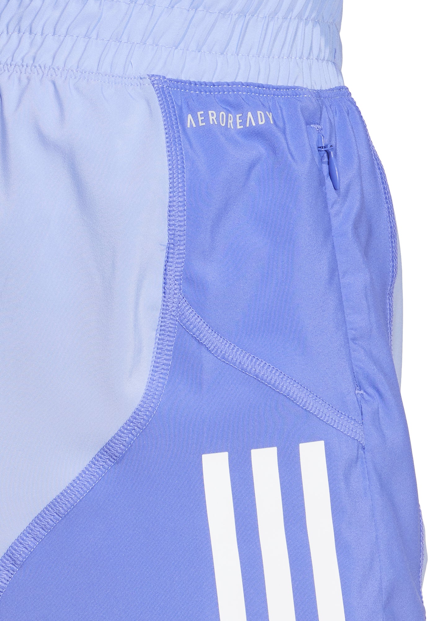 adidas Own The Run 3 Inch Womens Running Shorts - Blue - Image 3
