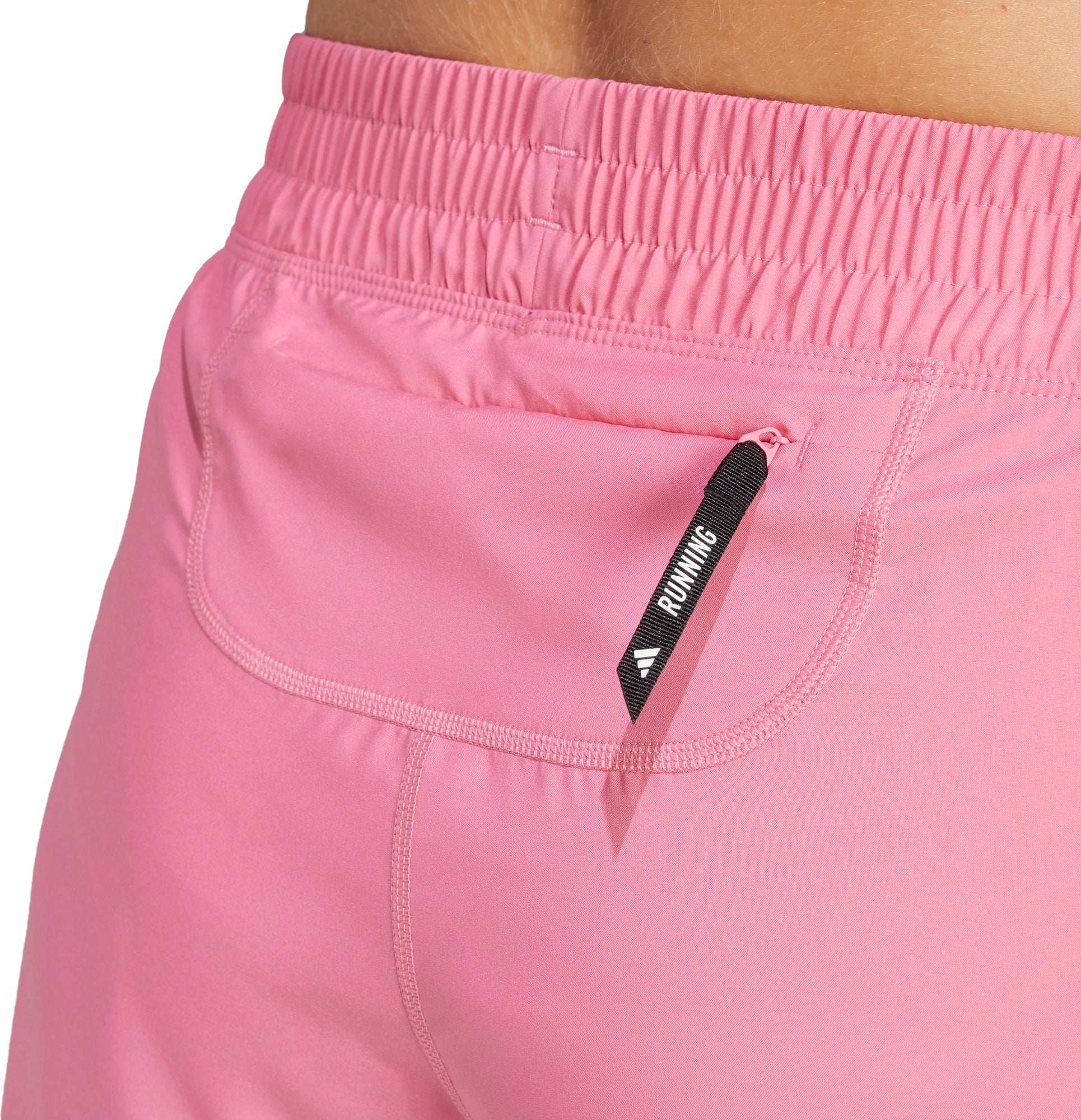 adidas Own The Run 3 Inch Womens Running Shorts - Pink - Image 4