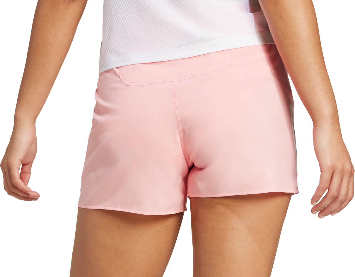 adidas Own The Run 3 Inch Womens Running Shorts - Pink - Image 2