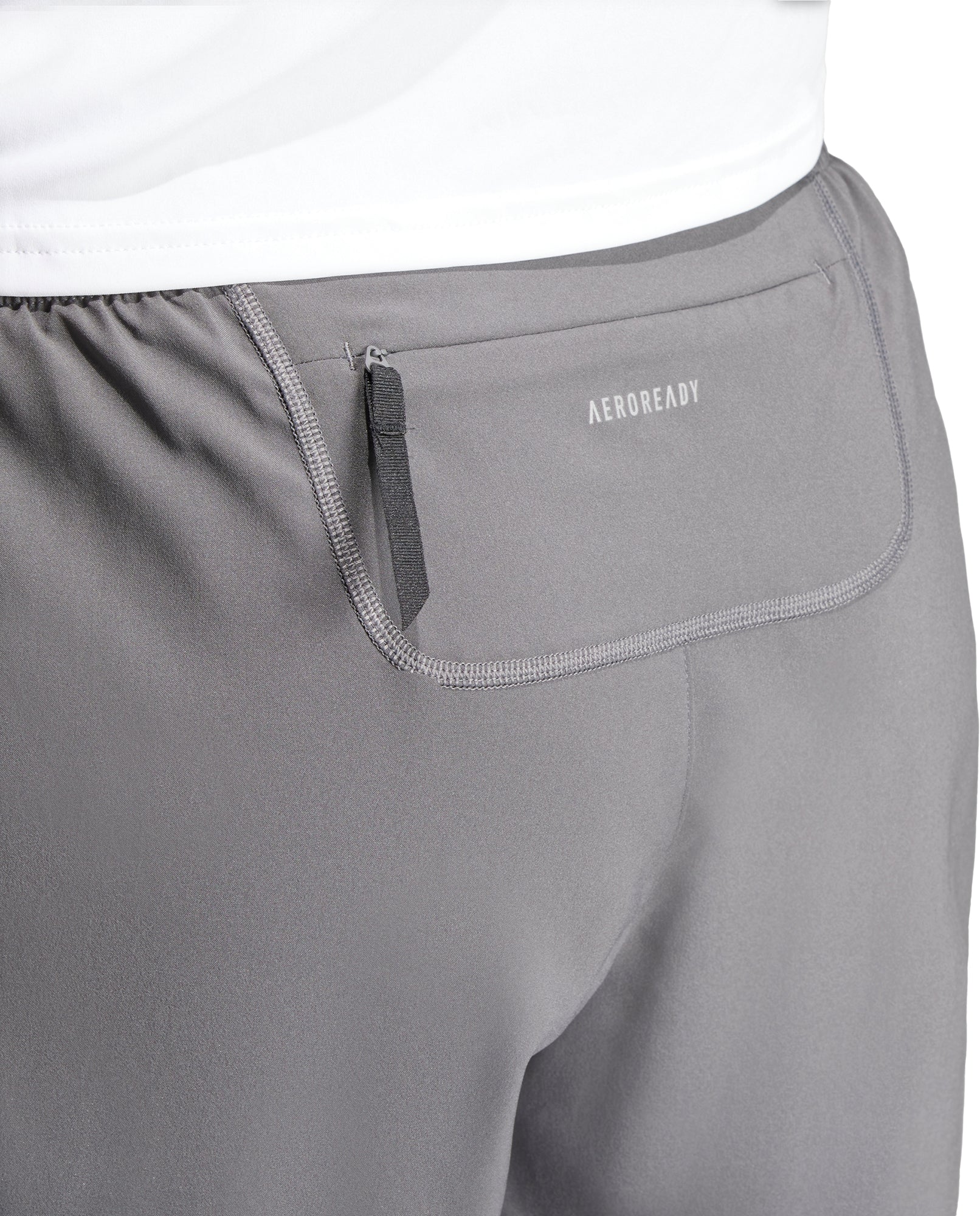 adidas Own The Run 5 Inch Mens Running Shorts - Grey - Image 3