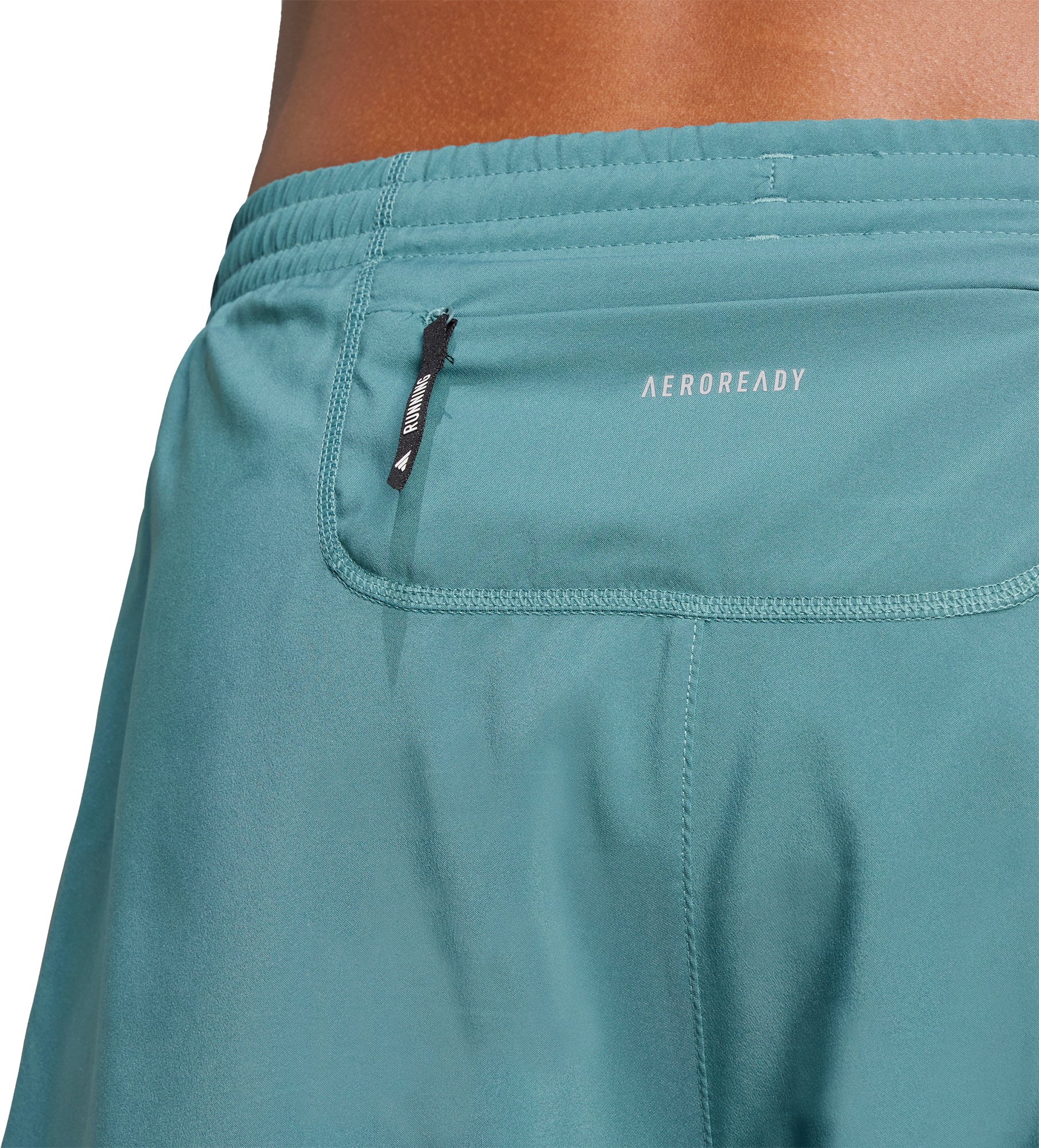 adidas Own The Run 7 Inch Mens Running Shorts - Green - Image 3