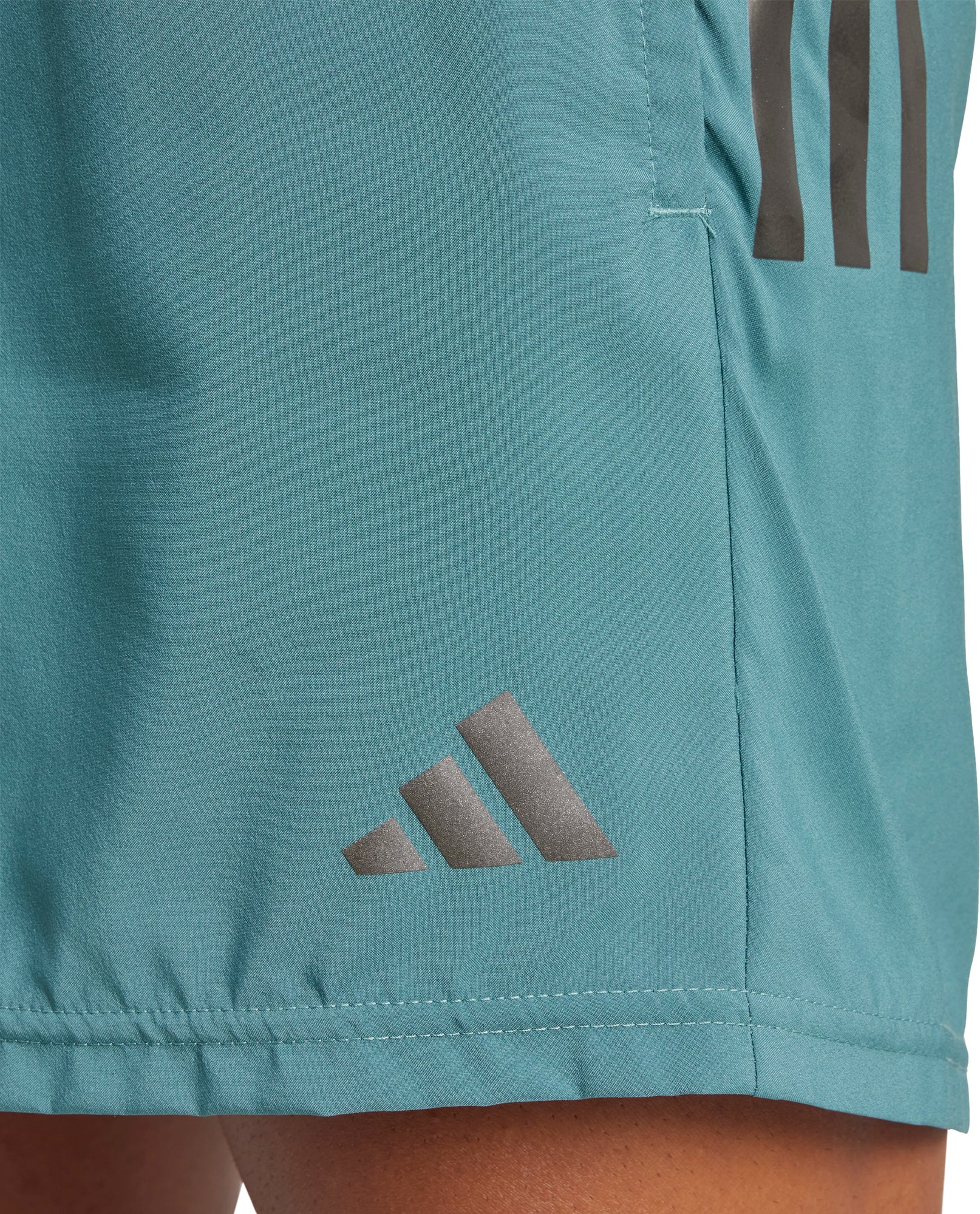 adidas Own The Run 7 Inch Mens Running Shorts - Green - Image 4