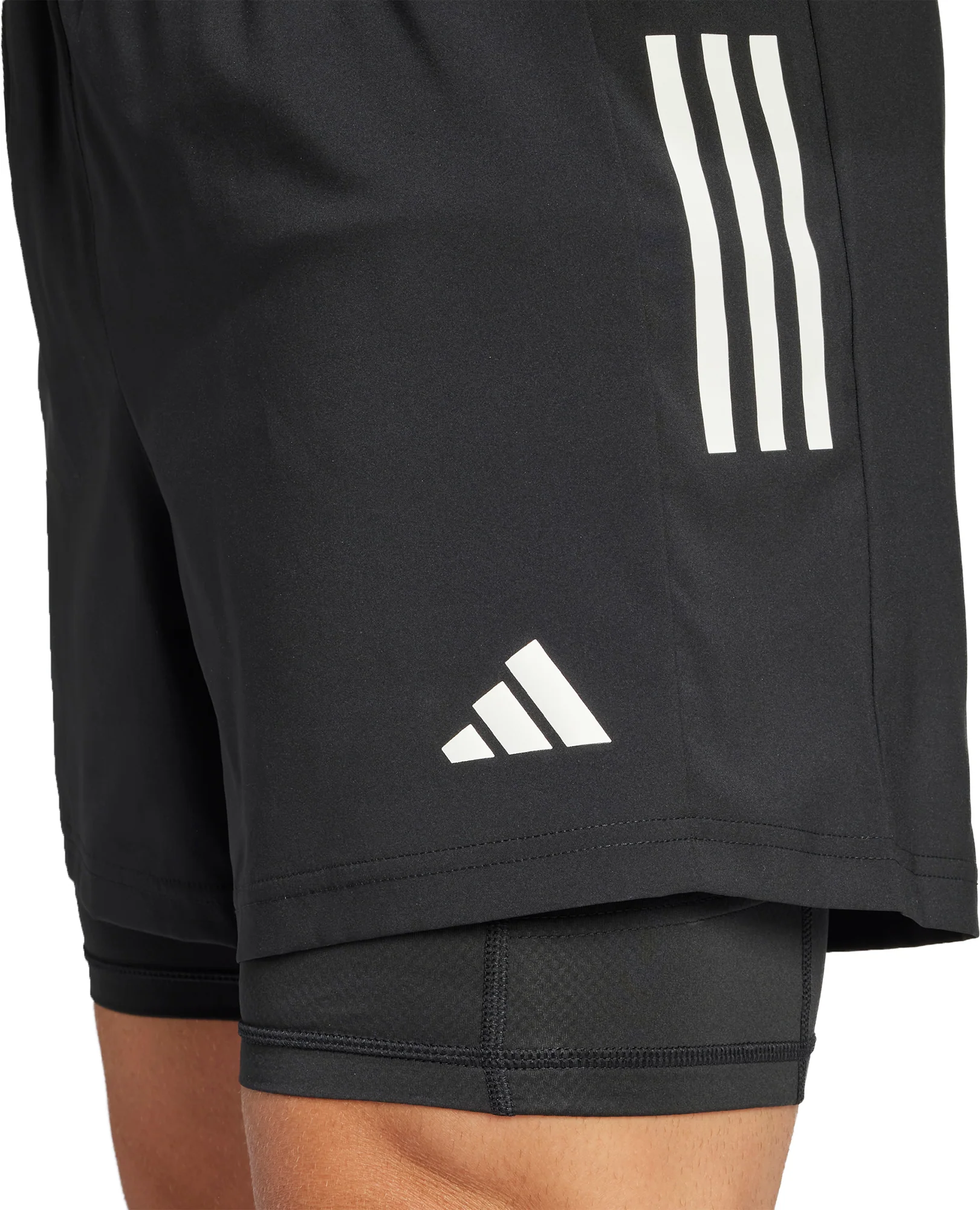adidas Own The Run ClimaCool 2 In 1 Mens Running Shorts - Black - Image 4