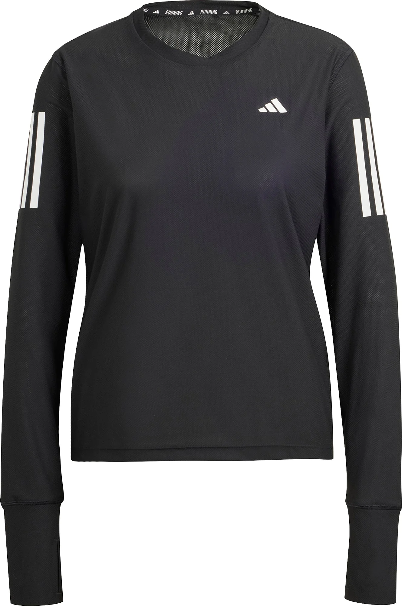adidas Own The Run Long Sleeve Womens Running Top - Black - Image 5