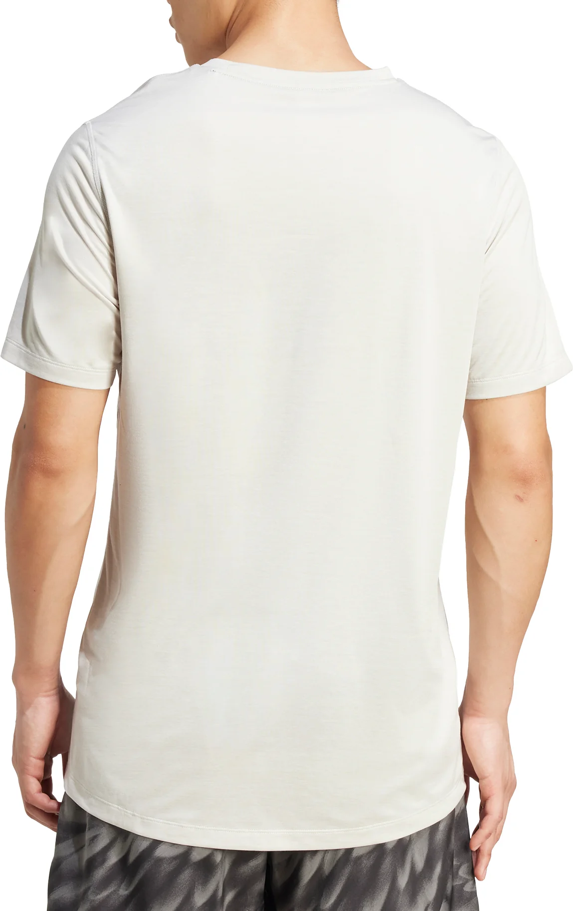 adidas Own The Run Melange Short Sleeve Mens Running Top - Grey - Image 2