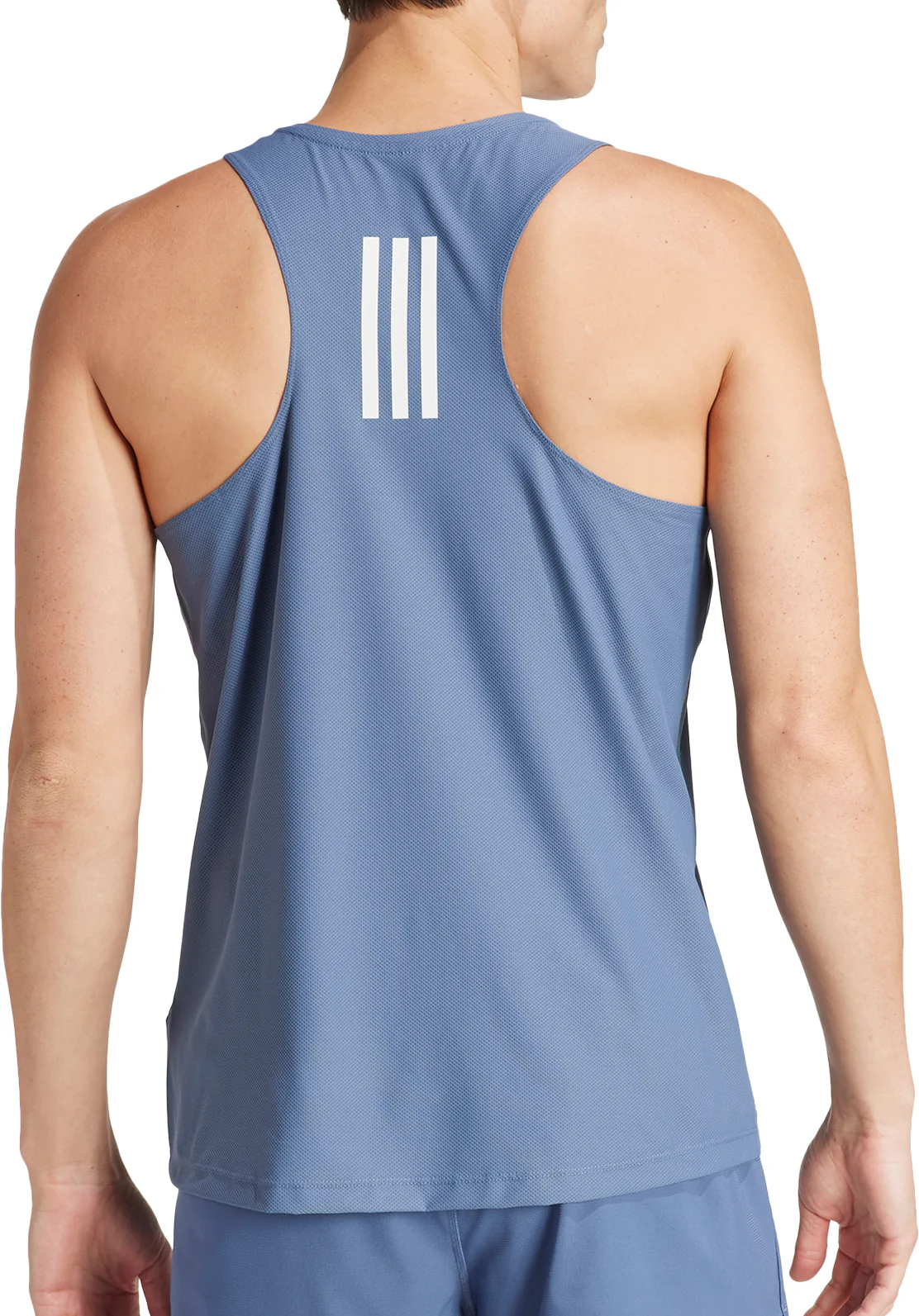 adidas Own The Run Mens Running Vest - Blue - Image 2