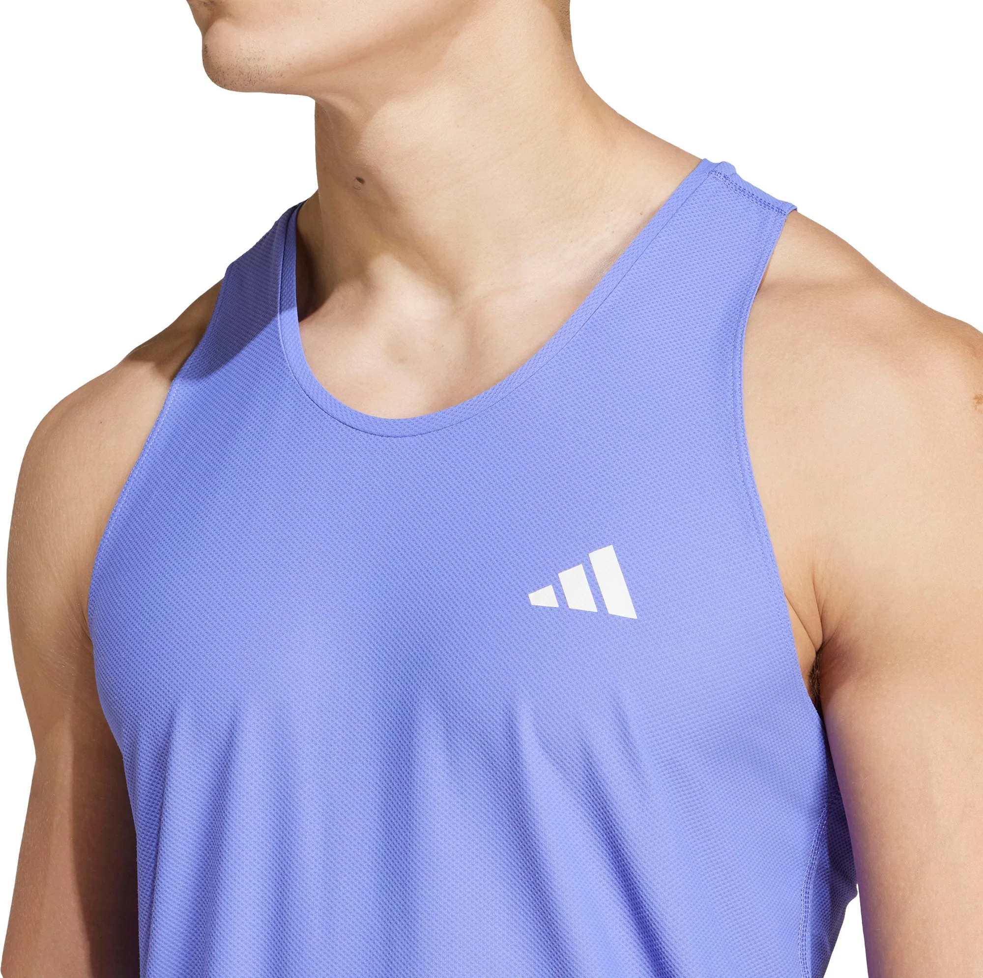 adidas Own The Run Mens Running Vest - Blue - Image 3