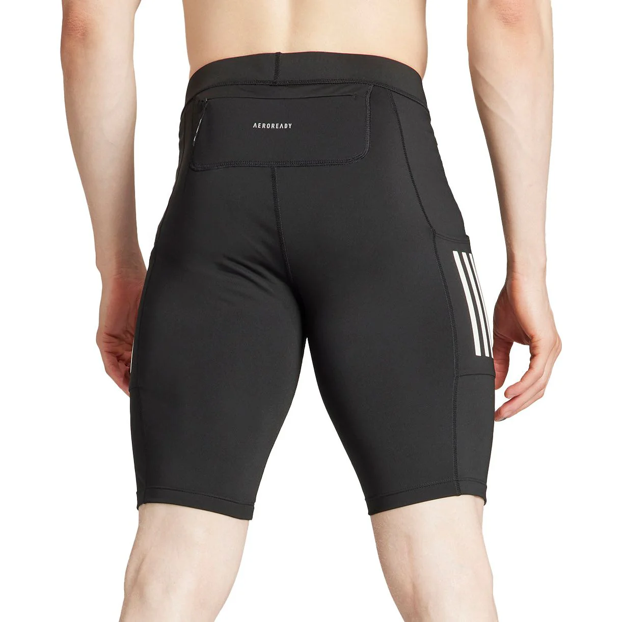 adidas Own The Run Mens Short Running Tights - Black - Image 2