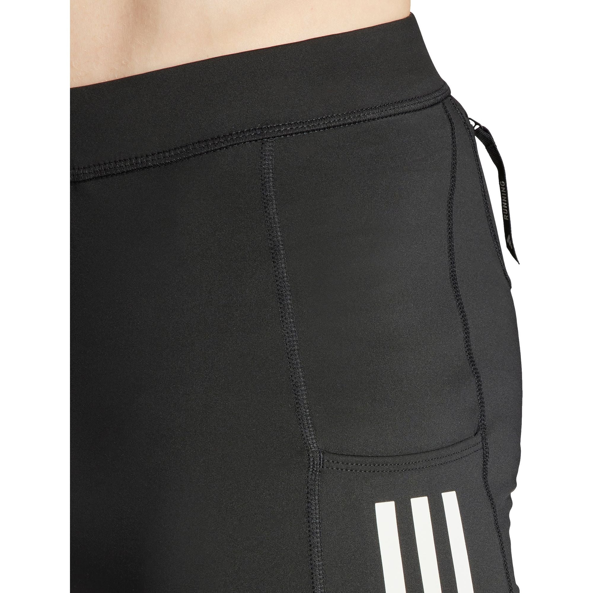 adidas Own The Run Mens Short Running Tights - Black - Image 3