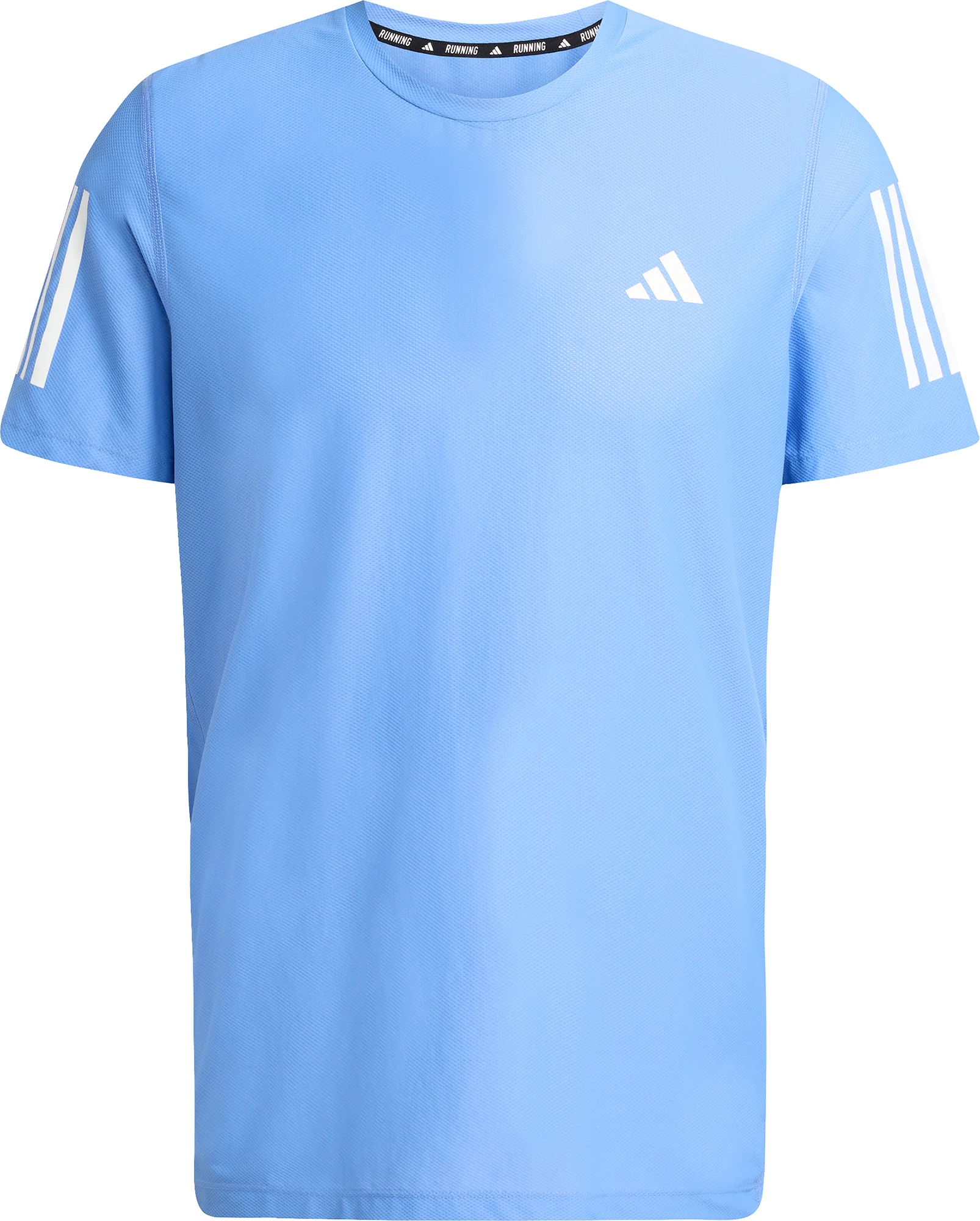 adidas Own The Run Short Sleeve Mens Running Top - Blue - Image 5
