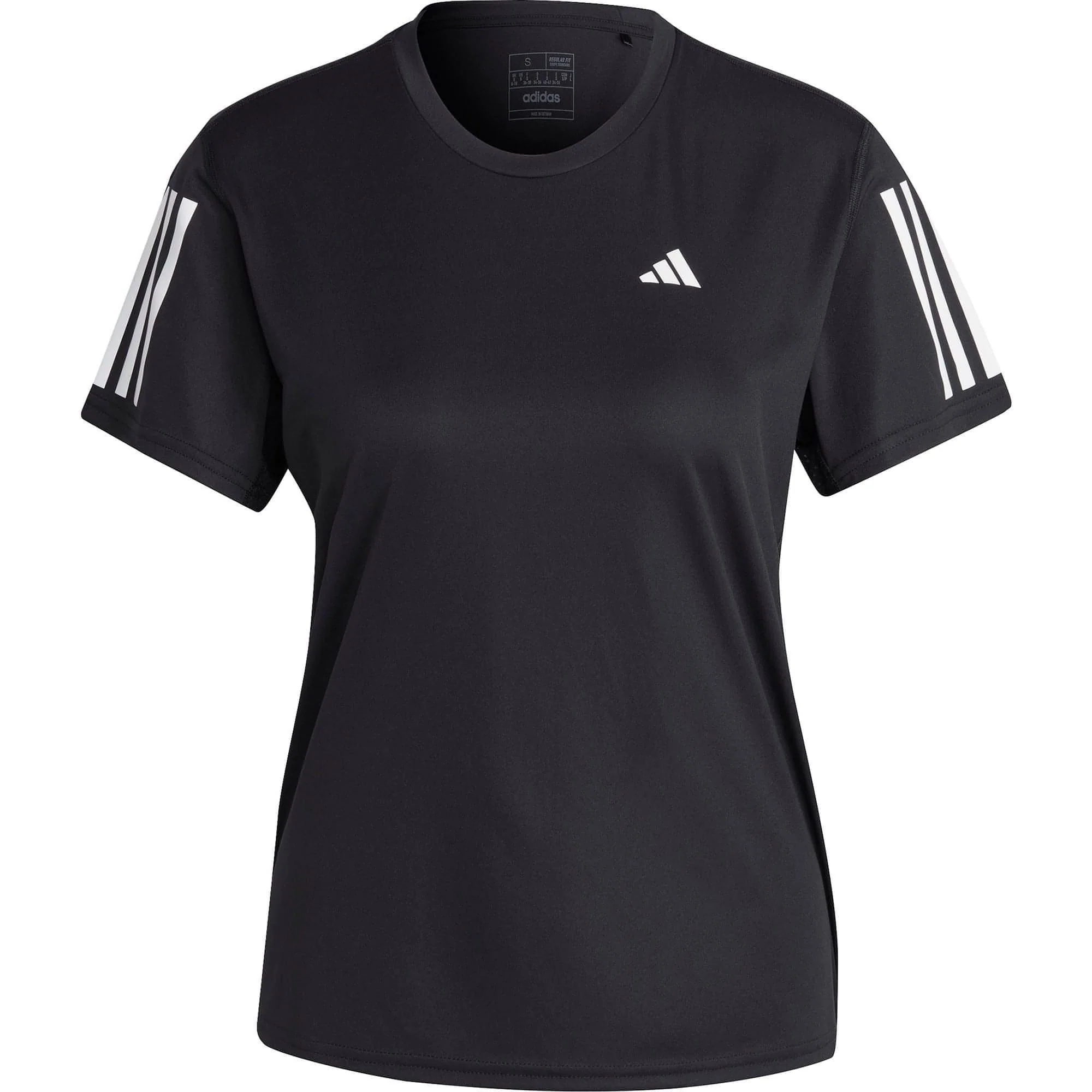 adidas Own The Run Short Sleeve Womens Running Top - Black - Image 5