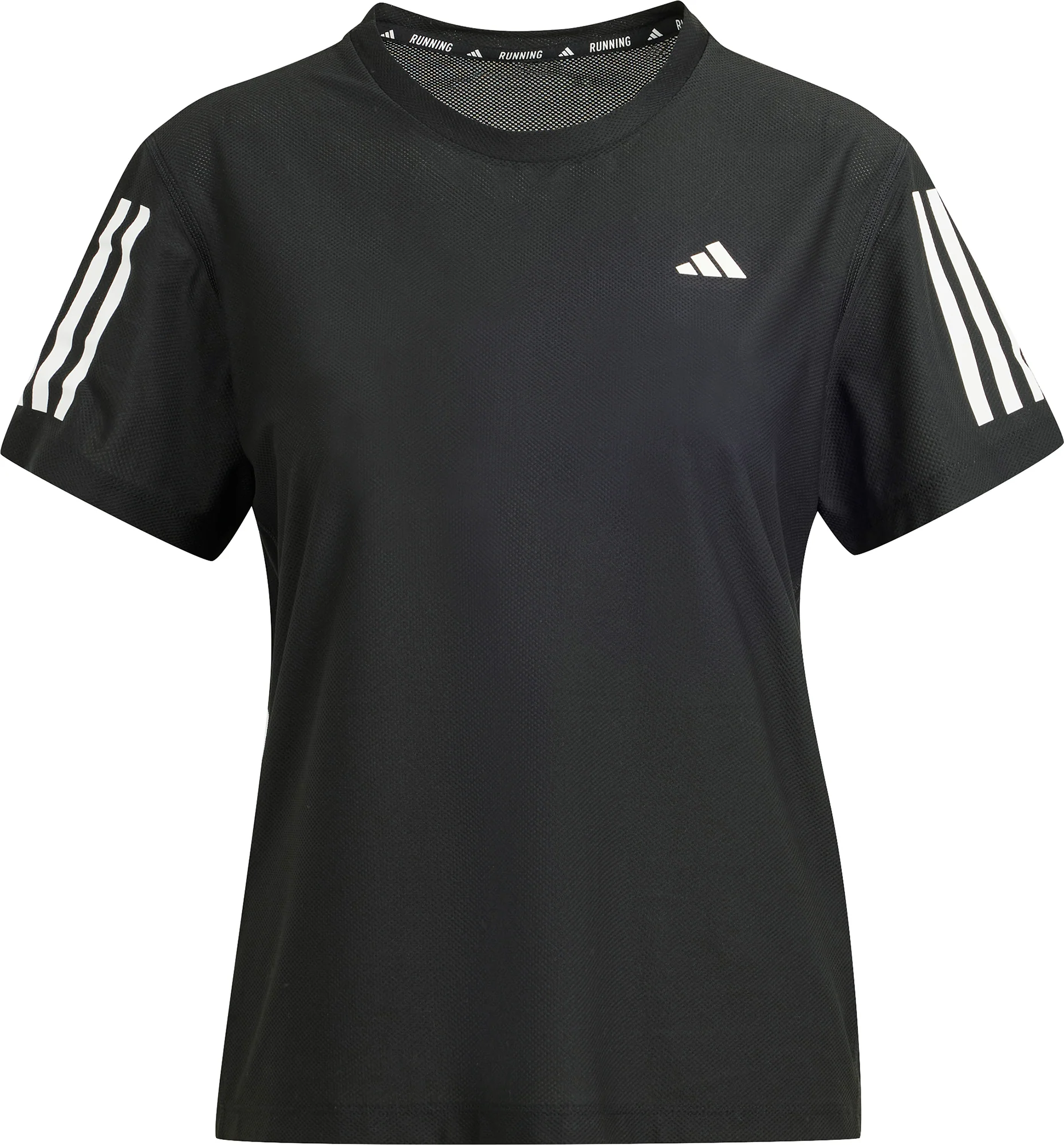 adidas Own The Run Short Sleeve Womens Running Top - Black - Image 5