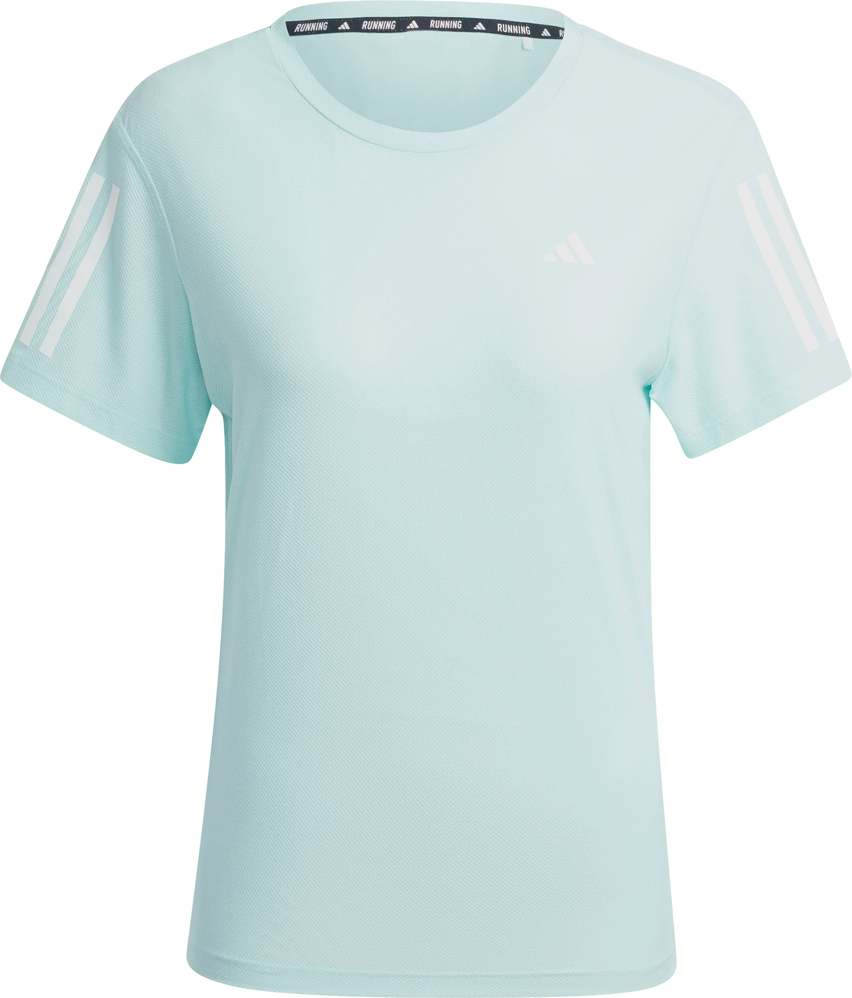 adidas Own The Run Short Sleeve Womens Running Top - Green - Image 5
