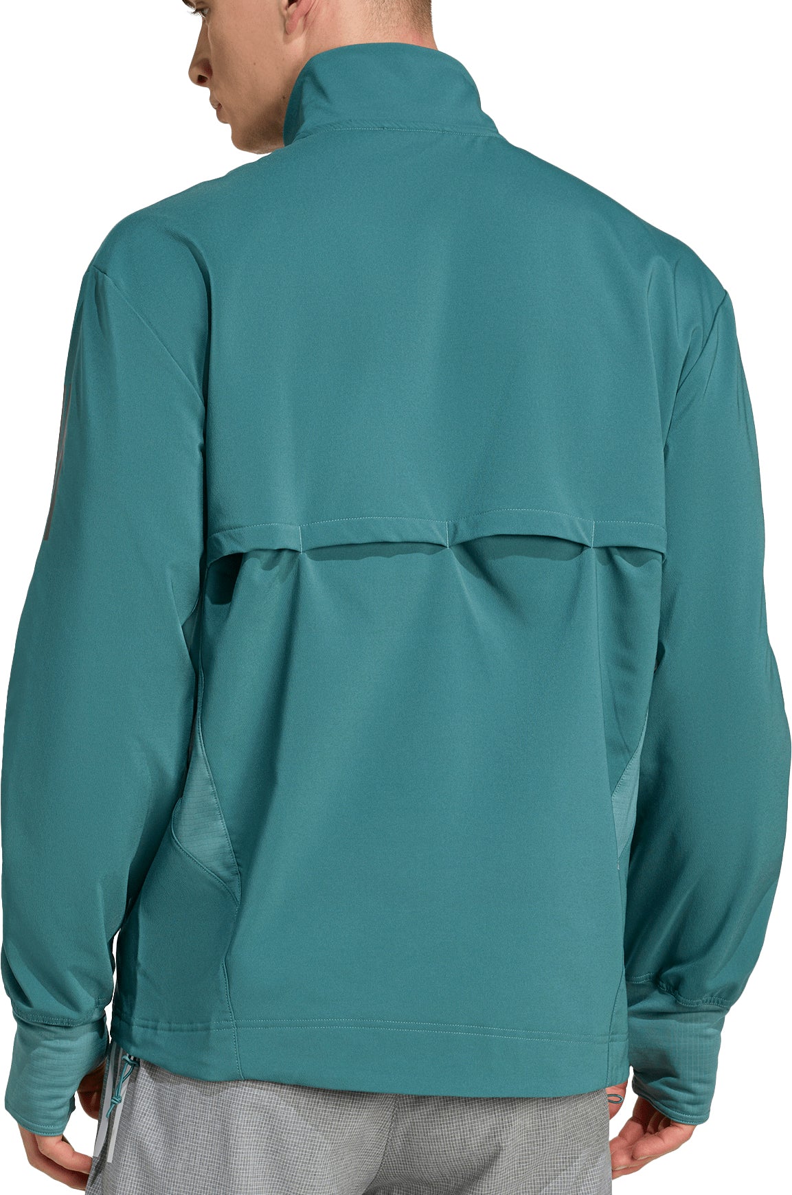 adidas Own The Run Winterized Mens Running Jacket - Green - Image 2
