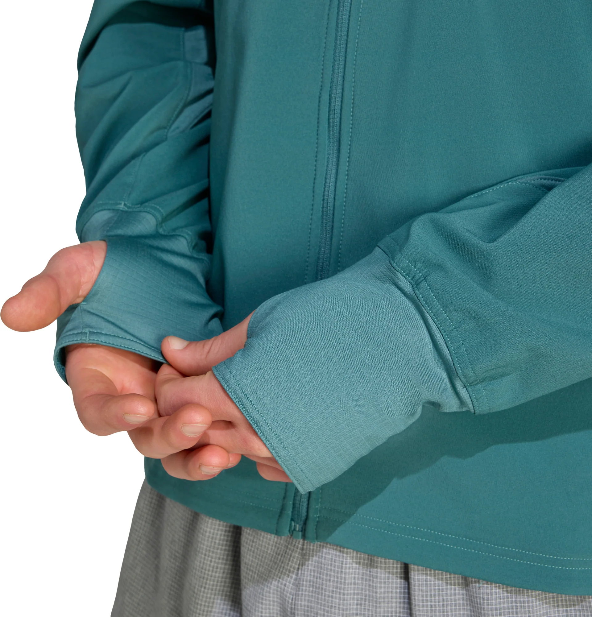 adidas Own The Run Winterized Mens Running Jacket - Green - Image 3