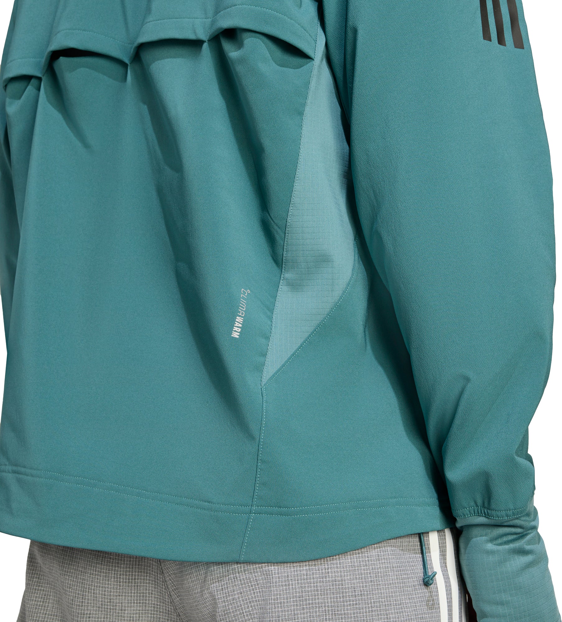 adidas Own The Run Winterized Mens Running Jacket - Green - Image 4