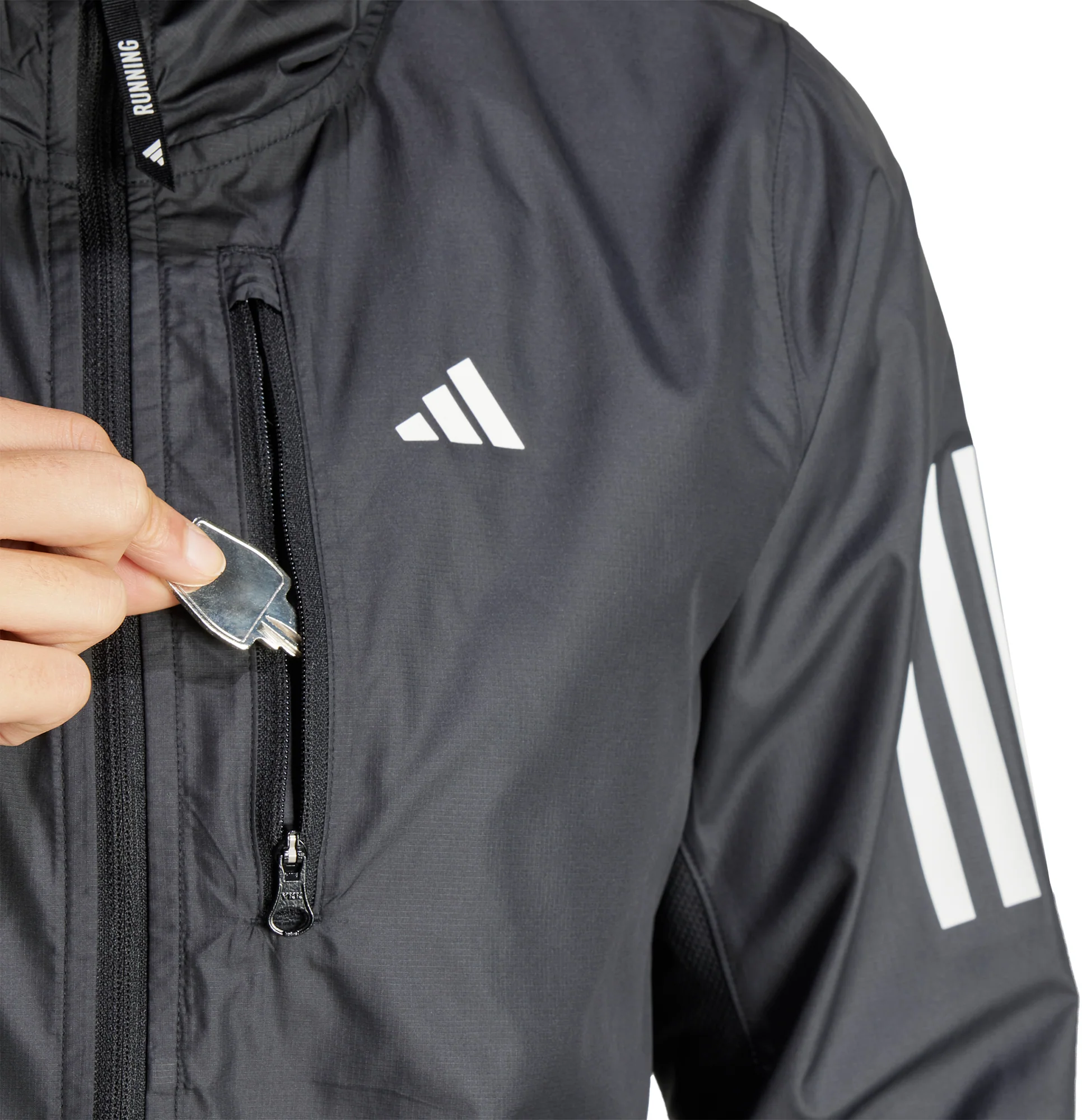 adidas Own The Run Womens Running Jacket - Black - Image 4
