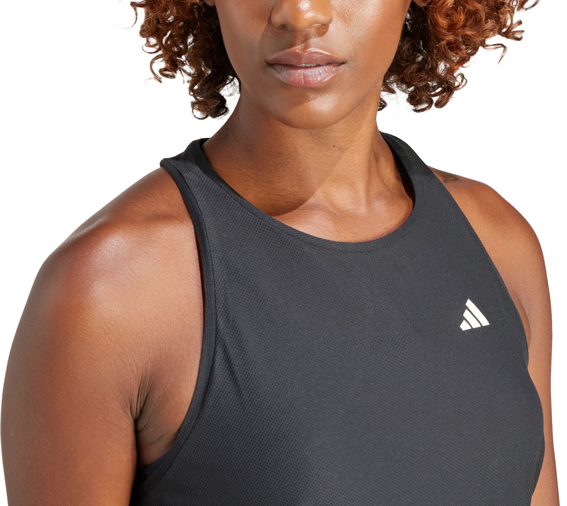 adidas Own The Run Womens Running Vest Tank Top - Black - Image 3