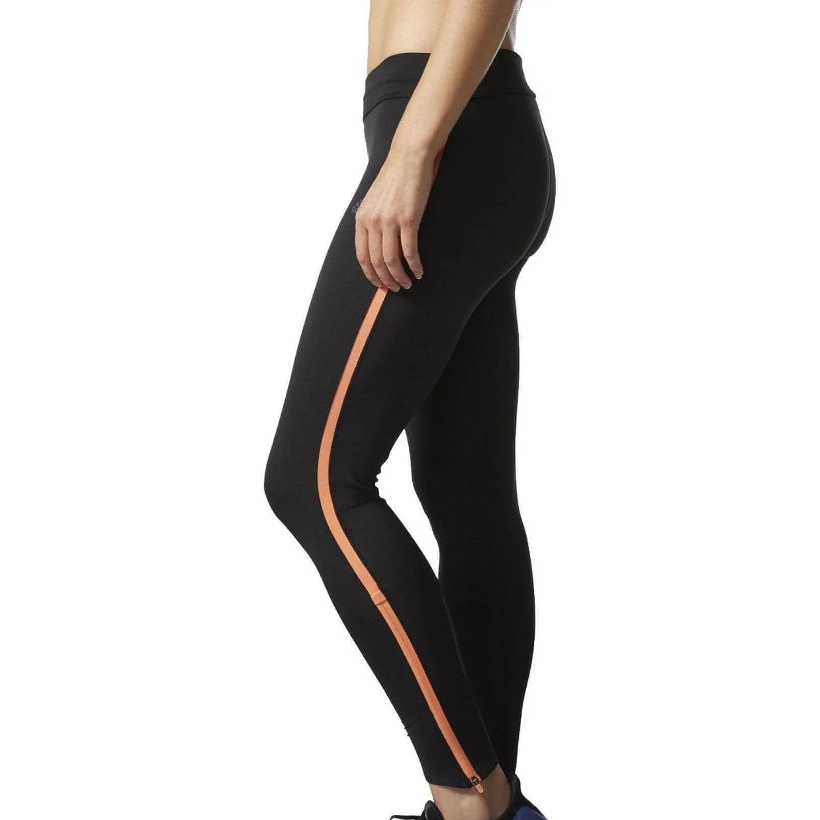 adidas Response Womens Long Running Tights - Black - Image 3