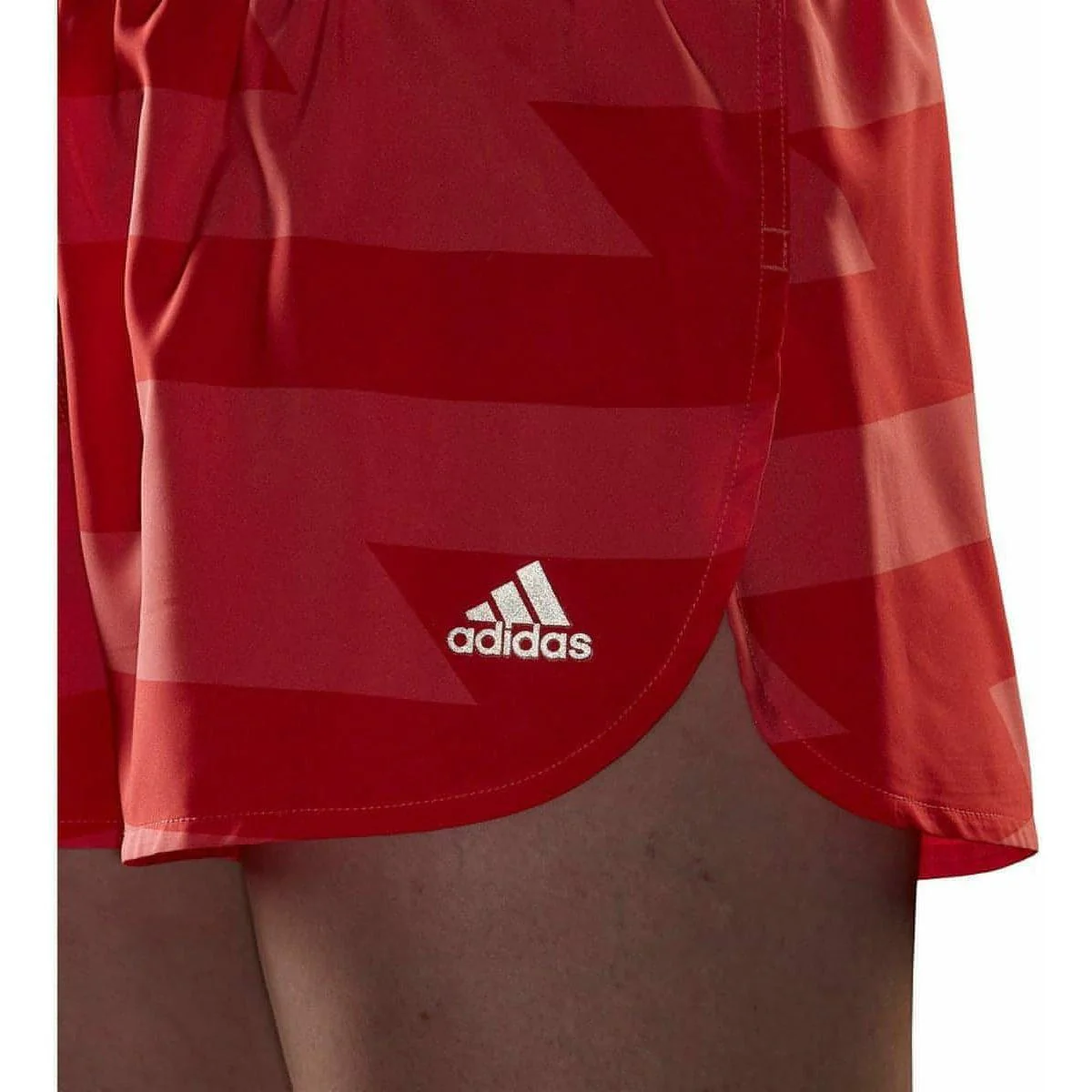 adidas Run Fast 3 Inch Split Womens Running Shorts - Pink - Image 4