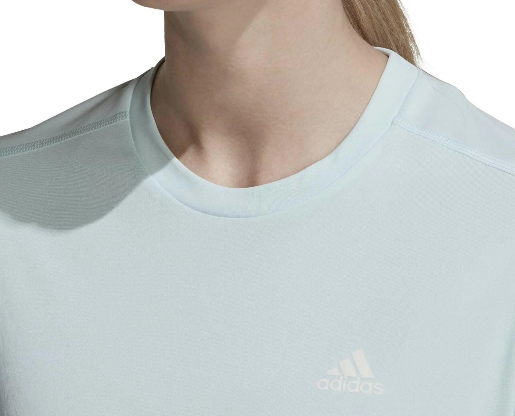 adidas Run It Short Sleeve Womens Running Top - Blue - Image 3